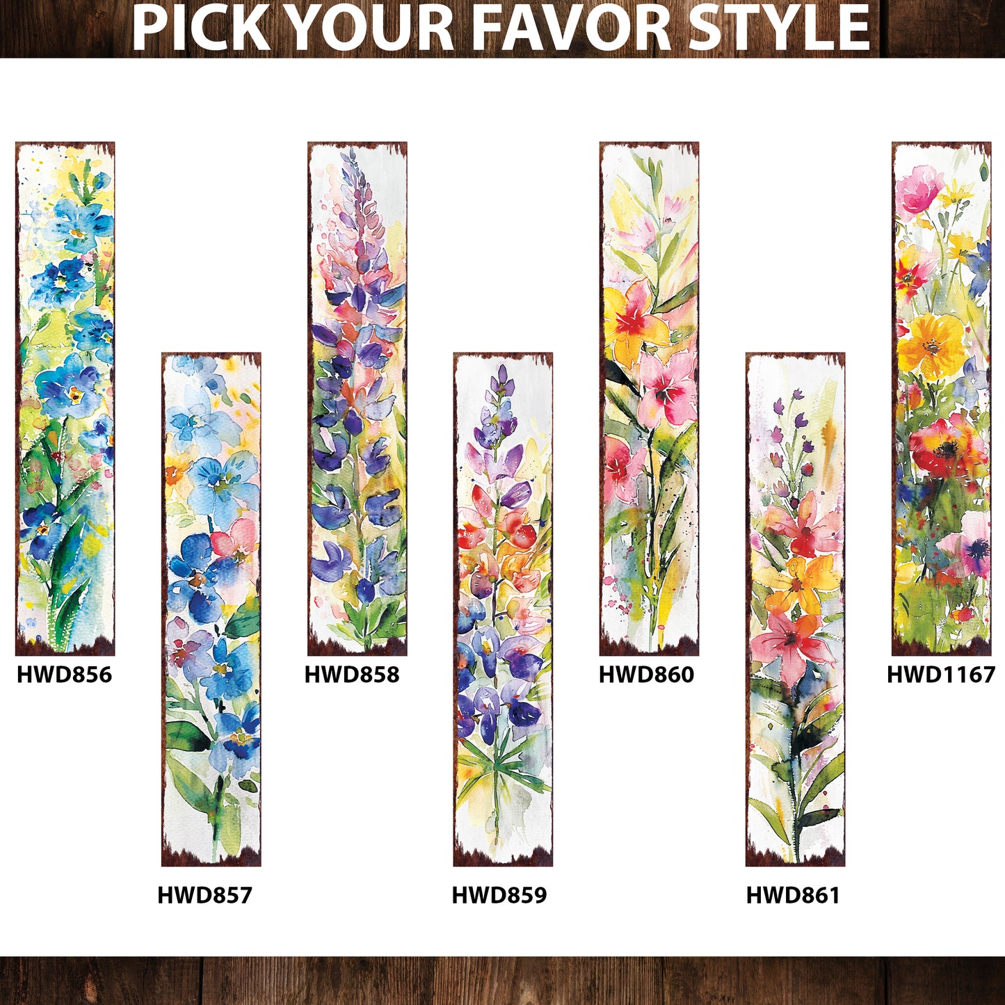 Spring Garden Stake | Watercolor Floral Decor | Ideal for Outdoor Decor, Yard Art, and Garden Decorations | 2 Size Options