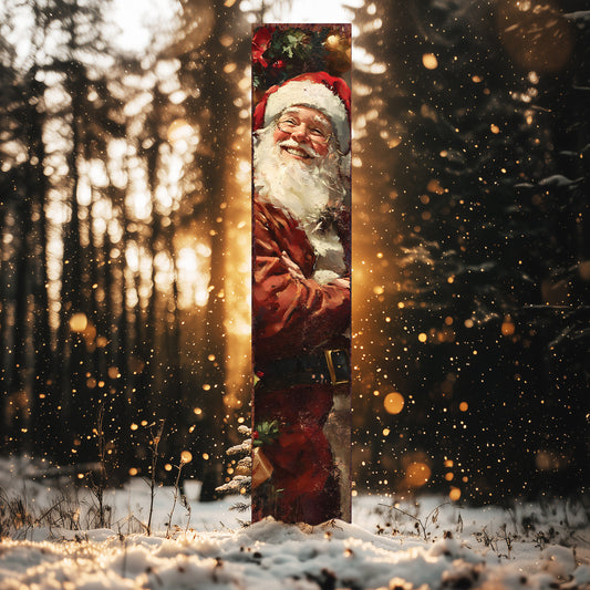 Classic Santa Merry Christmas Yard Stake | Outdoor Holiday Decor & Gift