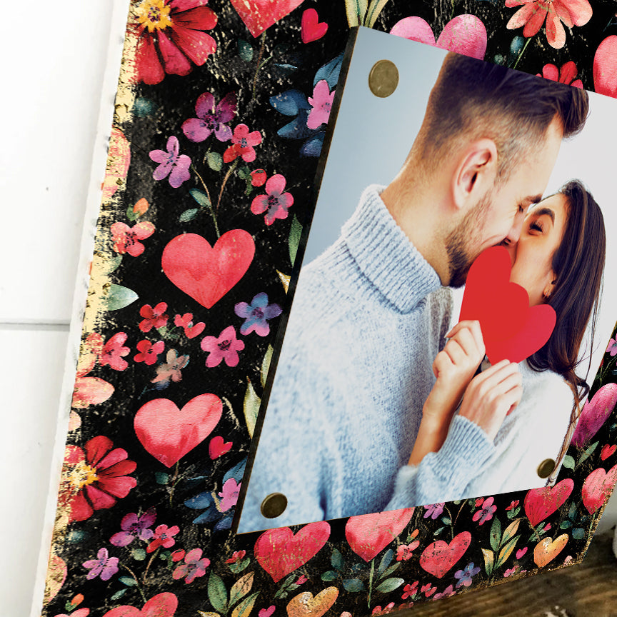 Personalized Valentine Wall Decor | Custom Photo Sign | Valentine’s Day Gift for Spouse | Custom Print
