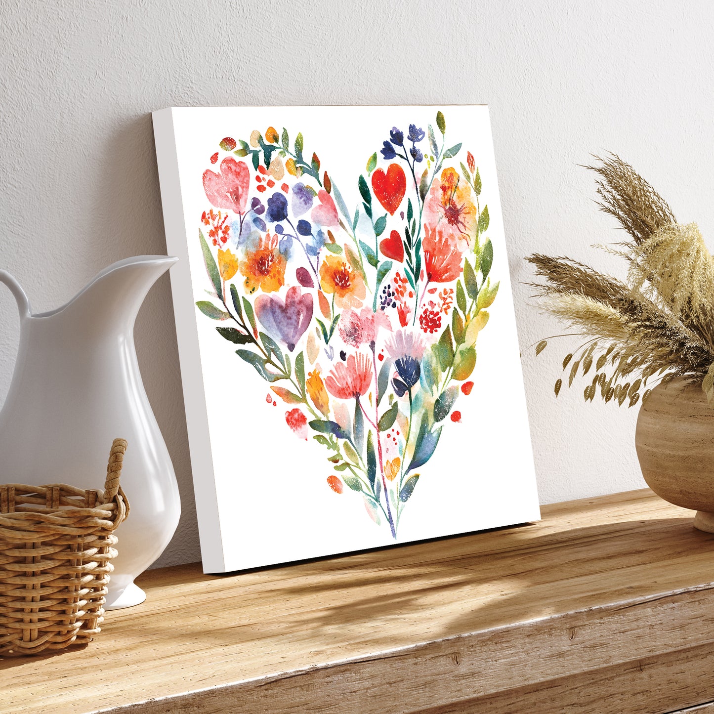 Valentine Wall Decor | Vintage Valentine’s Canvas | Modern Farmhouse Mantel Entryway Decor | Valentine’s Day Decoration | 3 Sizes