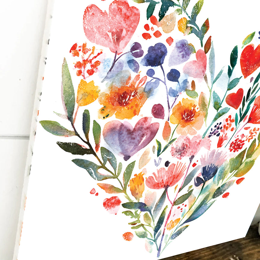 Valentine Wall Decor | Vintage Valentine’s Canvas | Modern Farmhouse Mantel Entryway Decor | Valentine’s Day Decoration | 3 Sizes