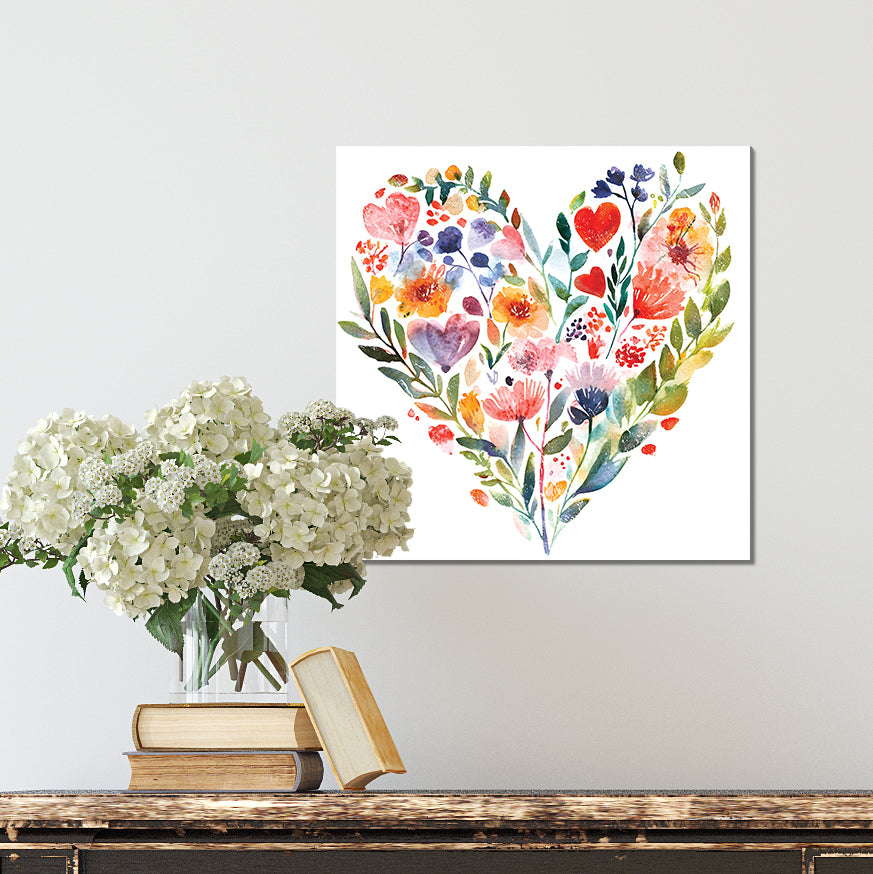 Valentine Wall Decor | Vintage Valentine’s Canvas | Modern Farmhouse Mantel Entryway Decor | Valentine’s Day Decoration | 3 Sizes