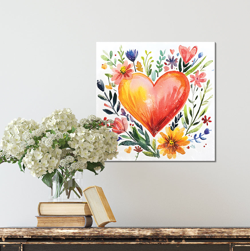 Valentine Wall Decor | Vintage Valentine’s Canvas | Modern Farmhouse Mantel Entryway Decor | Valentine’s Day Decoration | 3 Sizes