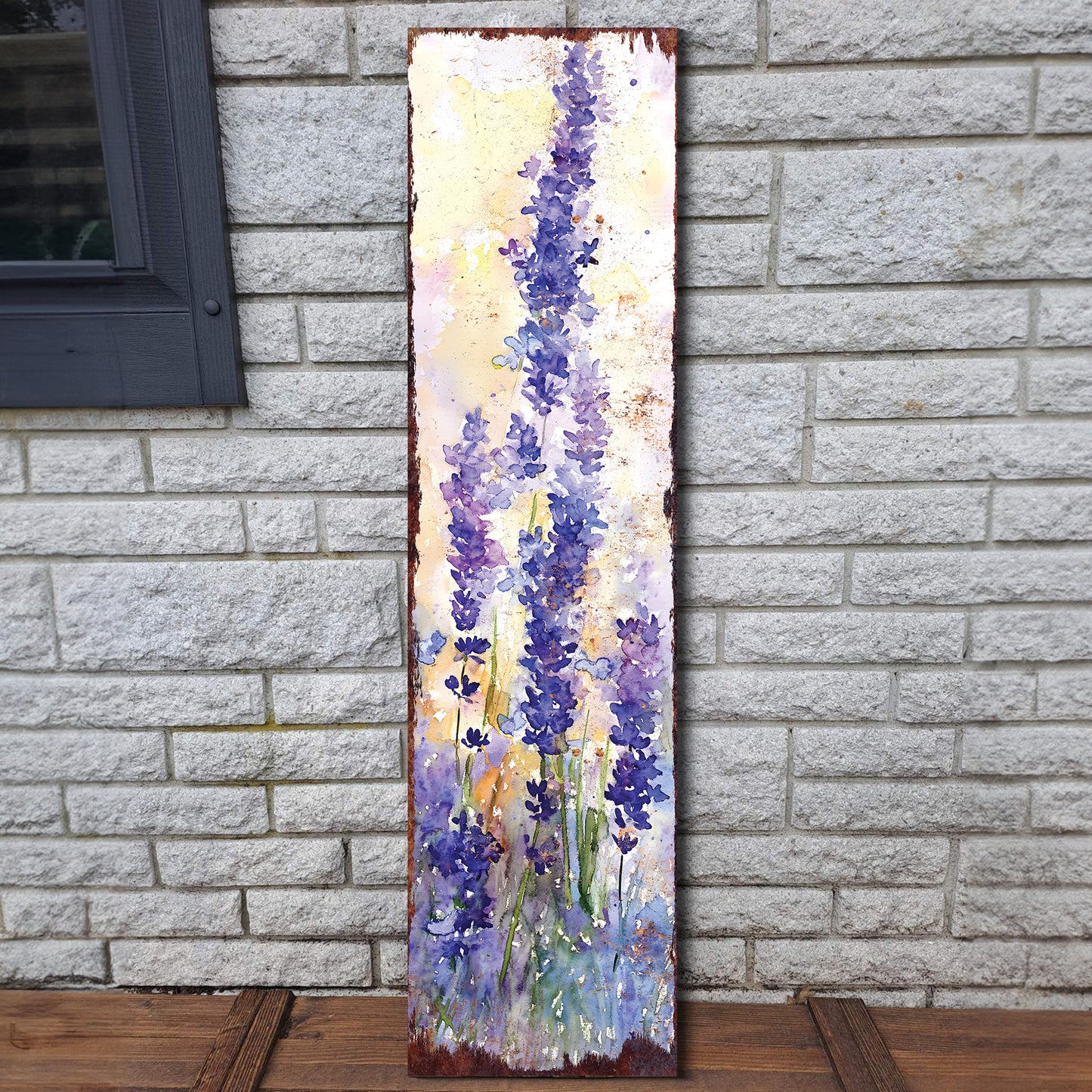 Spring Lavender Porch Sign | Wooden Entryway Decor | Uv Print | Front Porch Plaque | Lavender Design | 3 Sizes