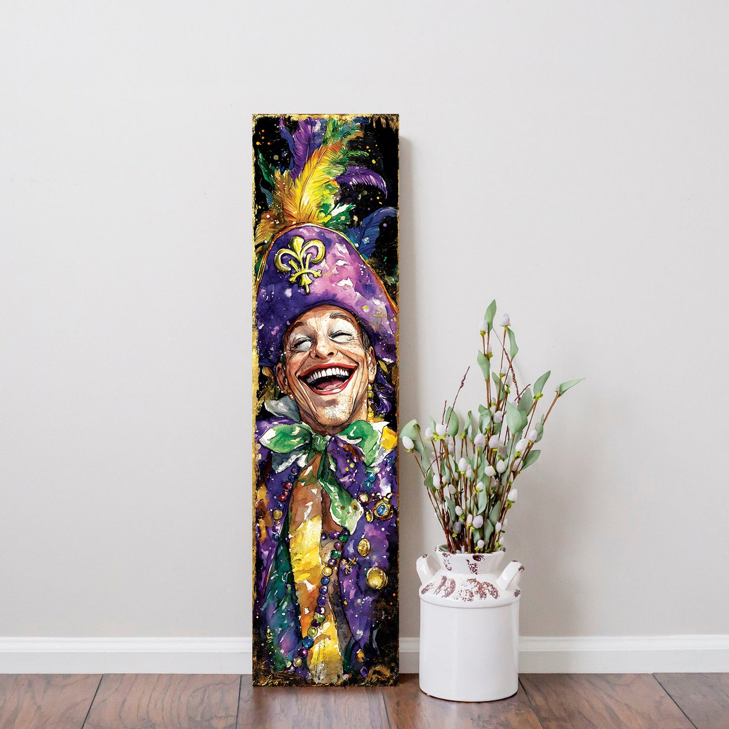 Pirate Mardi Gras Porch Sign | Wooden Entryway Decor | UV Print | Front Porch Plaque | Festive Gasparilla Decor | 3 Sizes