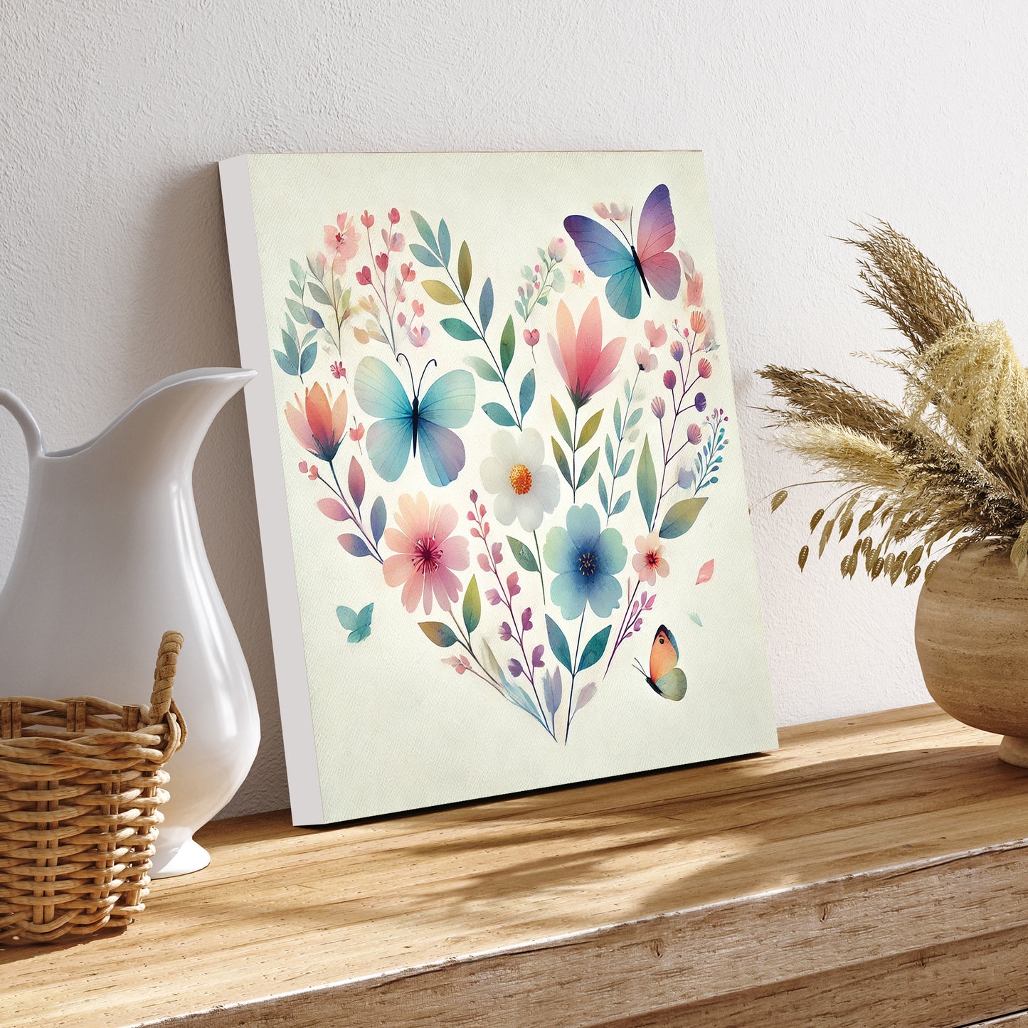 Valentine Wall Decor | Vintage Valentine’s Canvas | Modern Farmhouse Mantel Entryway Decor | Valentine’s Day Decoration | 3 Sizes (Copy)