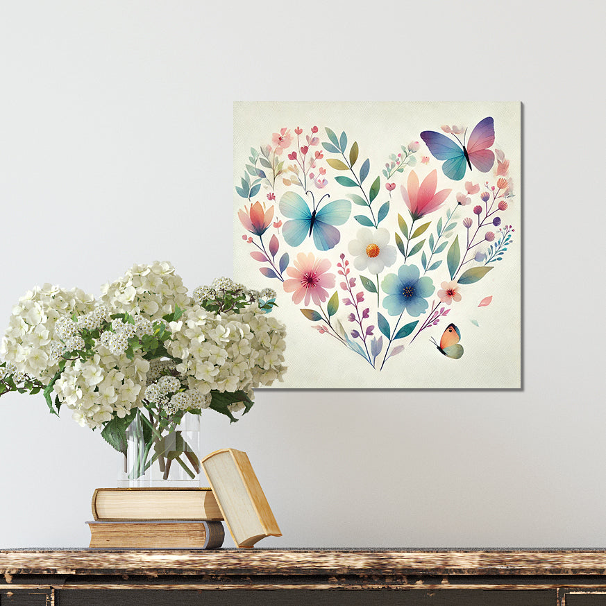 Valentine Wall Decor | Vintage Valentine’s Canvas | Modern Farmhouse Mantel Entryway Decor | Valentine’s Day Decoration | 3 Sizes (Copy)