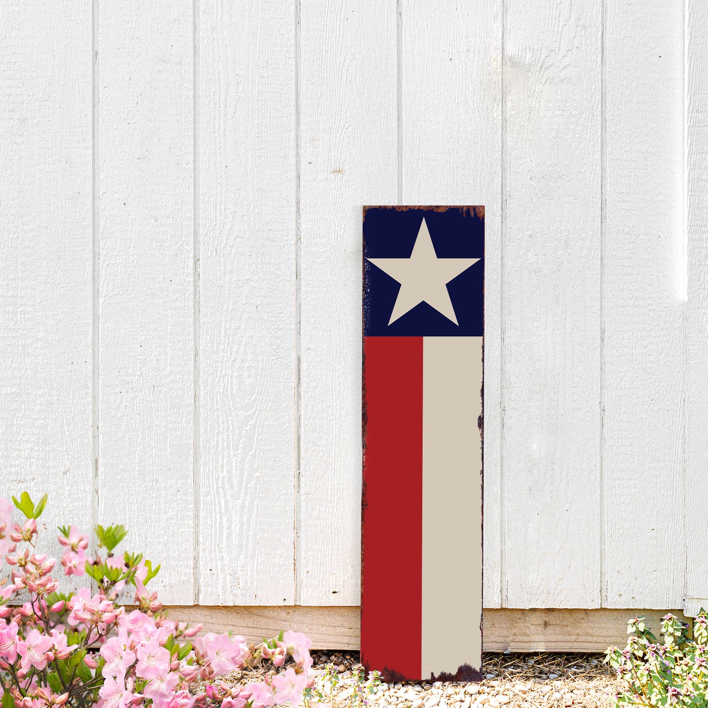4th of July Texas Flag Porch Sign | Vertical Entryway Decor | UV Printed Patriotic Porch Sign | Seasonal Outdoor Decor | Multi Sizes