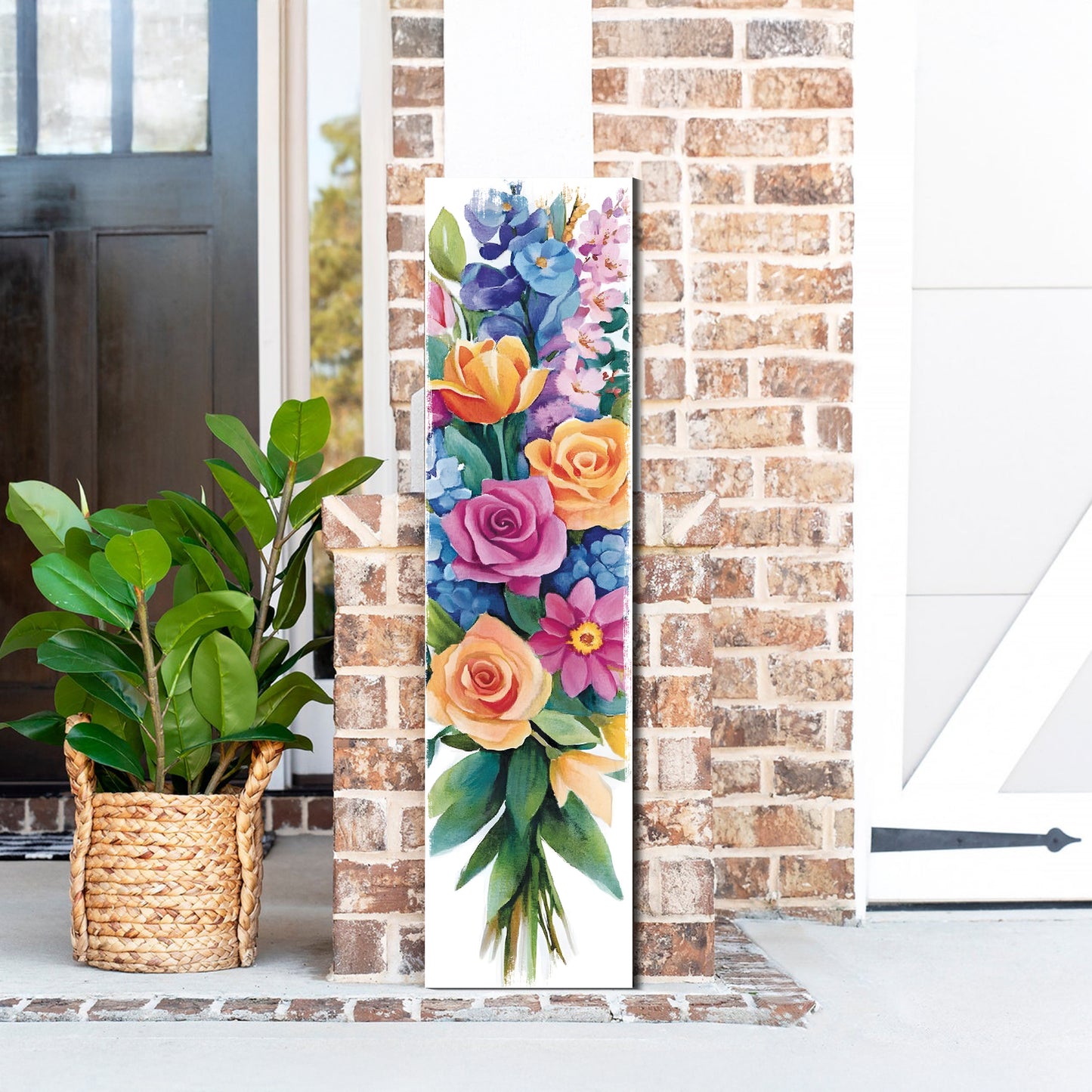 Spring Floral Decor Porch Sign | Entryway Decor | UV Print | Front Porch Plaque | Seasonal Home Decor | 3 Sizes