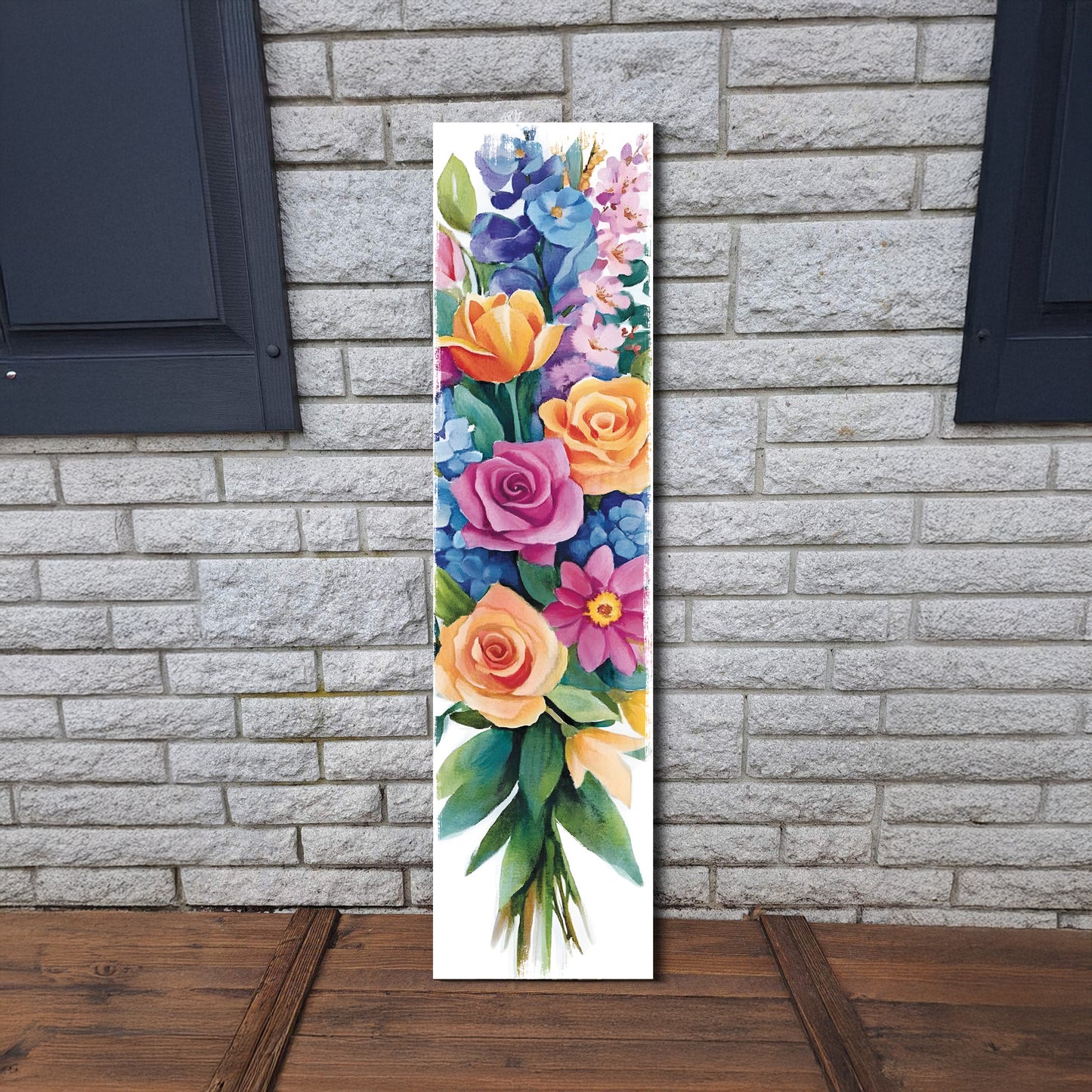 Spring Floral Decor Porch Sign | Entryway Decor | UV Print | Front Porch Plaque | Seasonal Home Decor | 3 Sizes