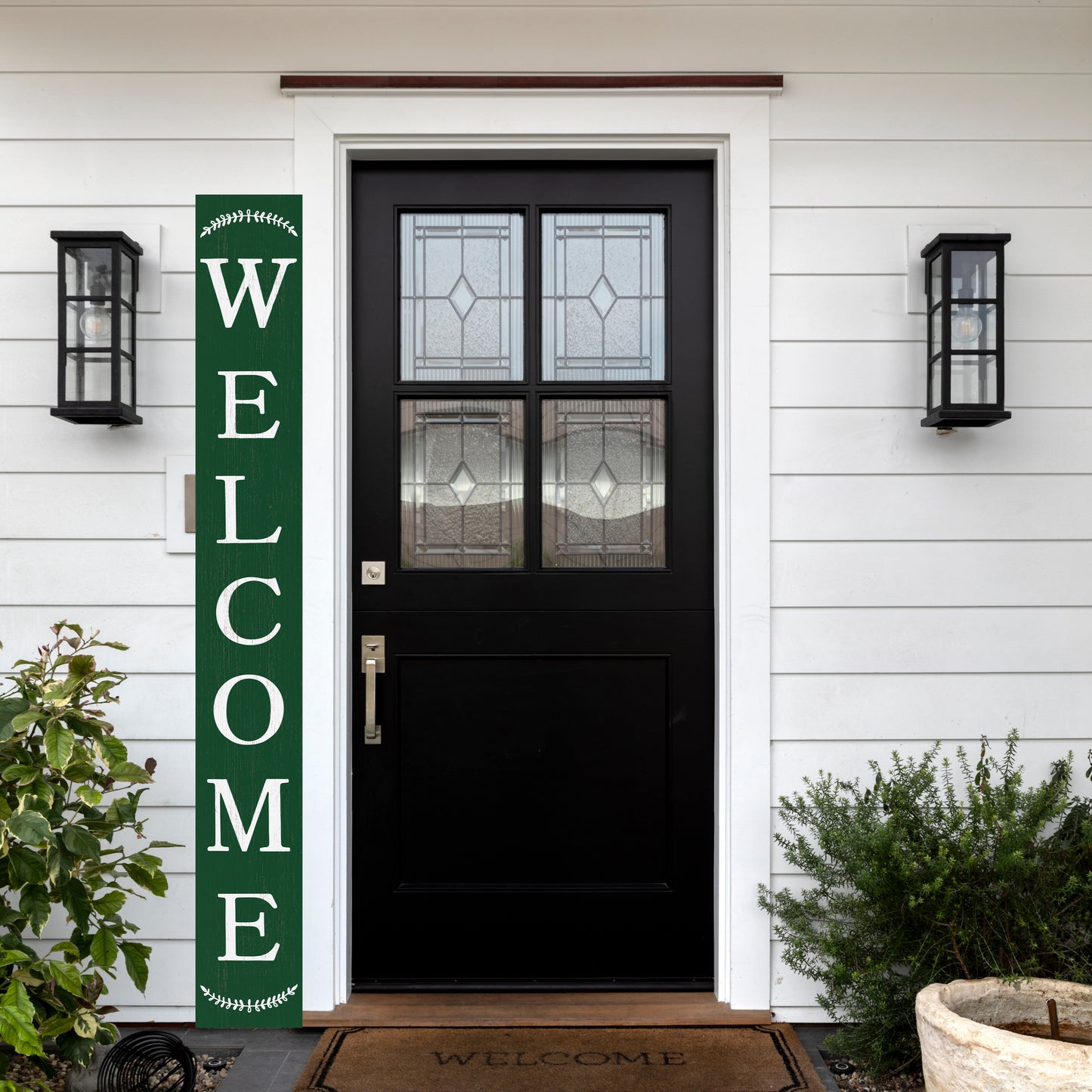 72in Everyday Outdoor Welcome Porch Sign | Front Porch Decor | Front Door, Entryway Decor | Foldable, Portable | UV Print