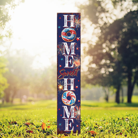 4th of July Home Sweet Home Garden Stake | Multi Sizes | Perfect Patriotic Yard & Independence Day Garden Decor