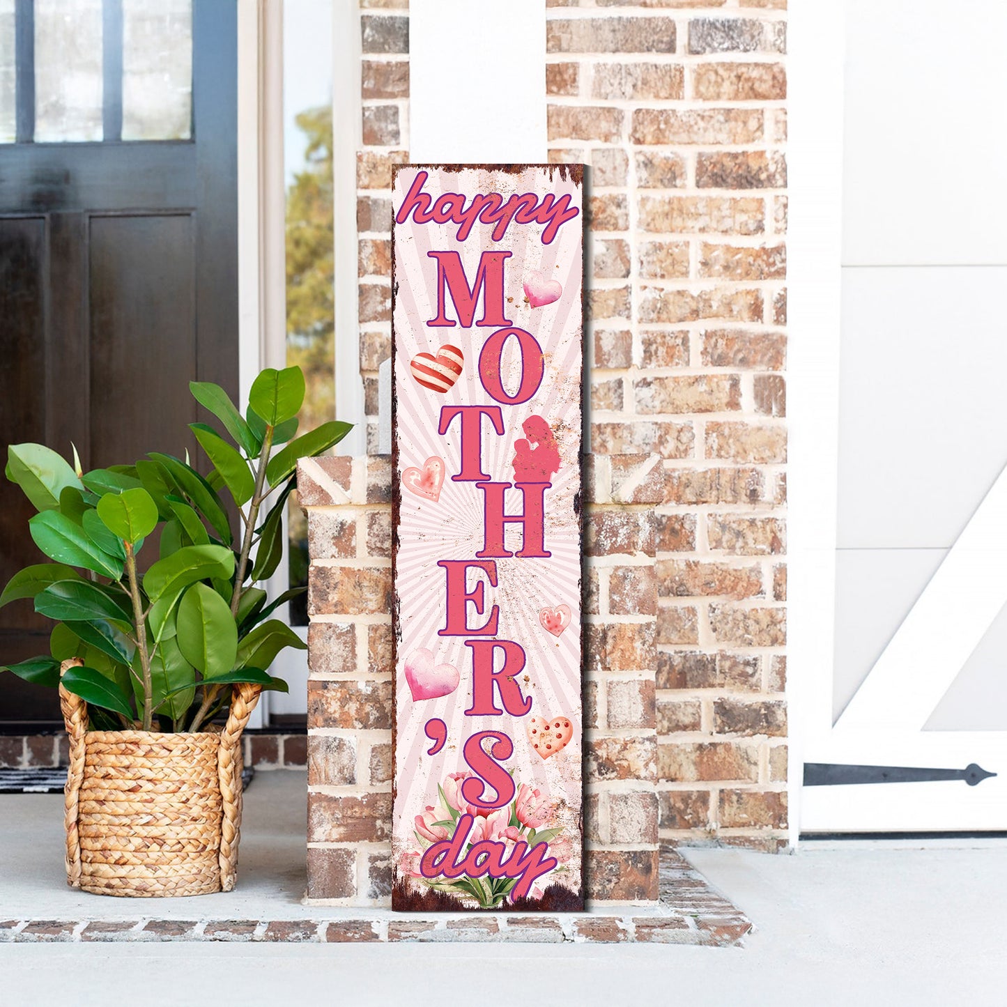 Happy Mother’s Day Porch Sign | Multi Sizes | Perfect Yard & Front Door Decor