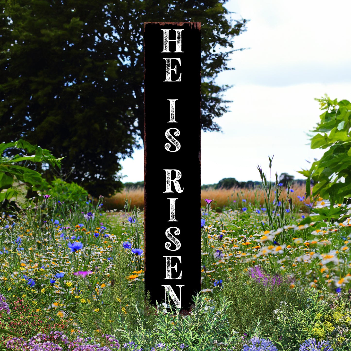 Christian Yard Sign | “He Is Risen” Inspirational Garden Stake | Outdoor Easter & Faith-Based Porch or Lawn Décor