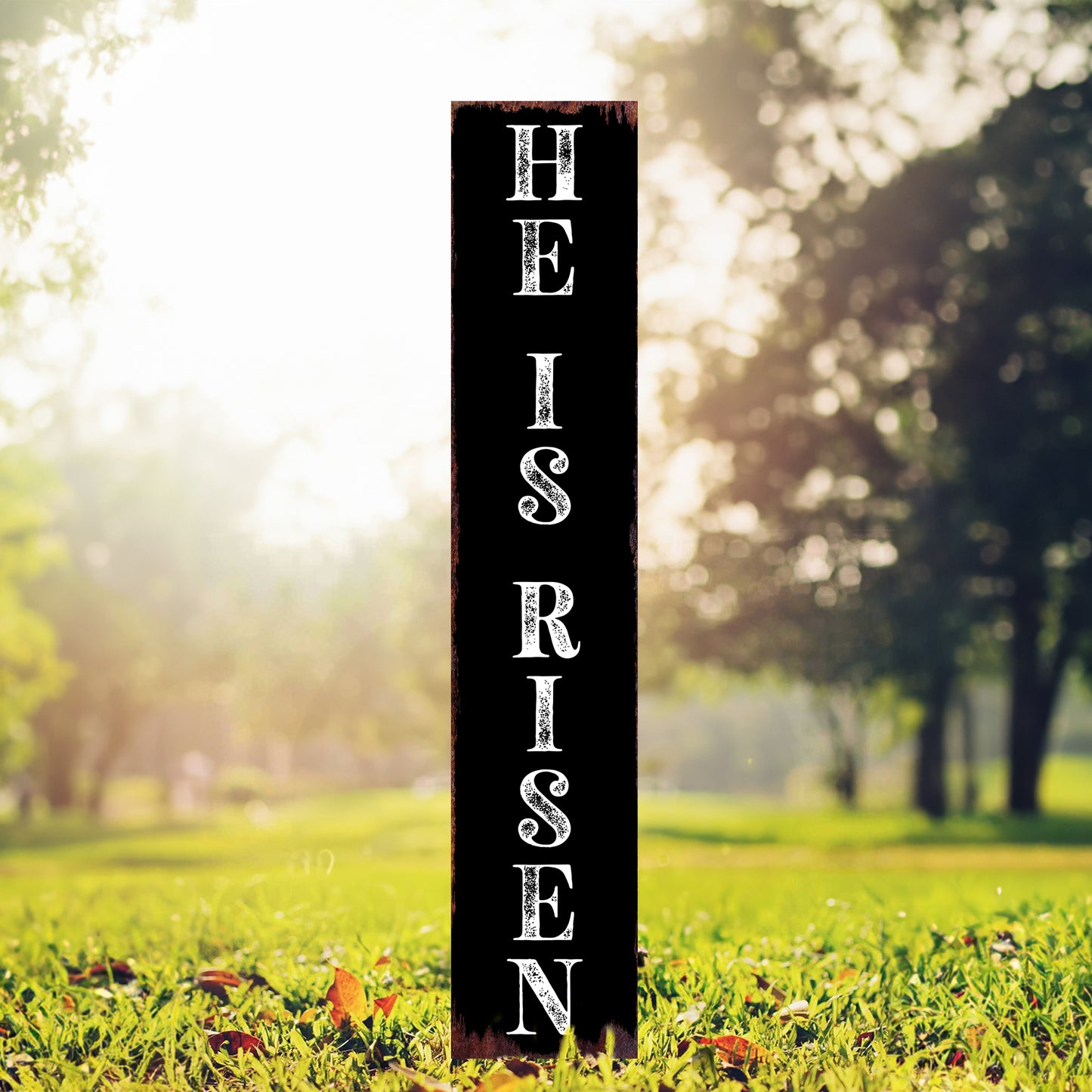 Christian Yard Sign | “He Is Risen” Inspirational Garden Stake | Outdoor Easter & Faith-Based Porch or Lawn Décor