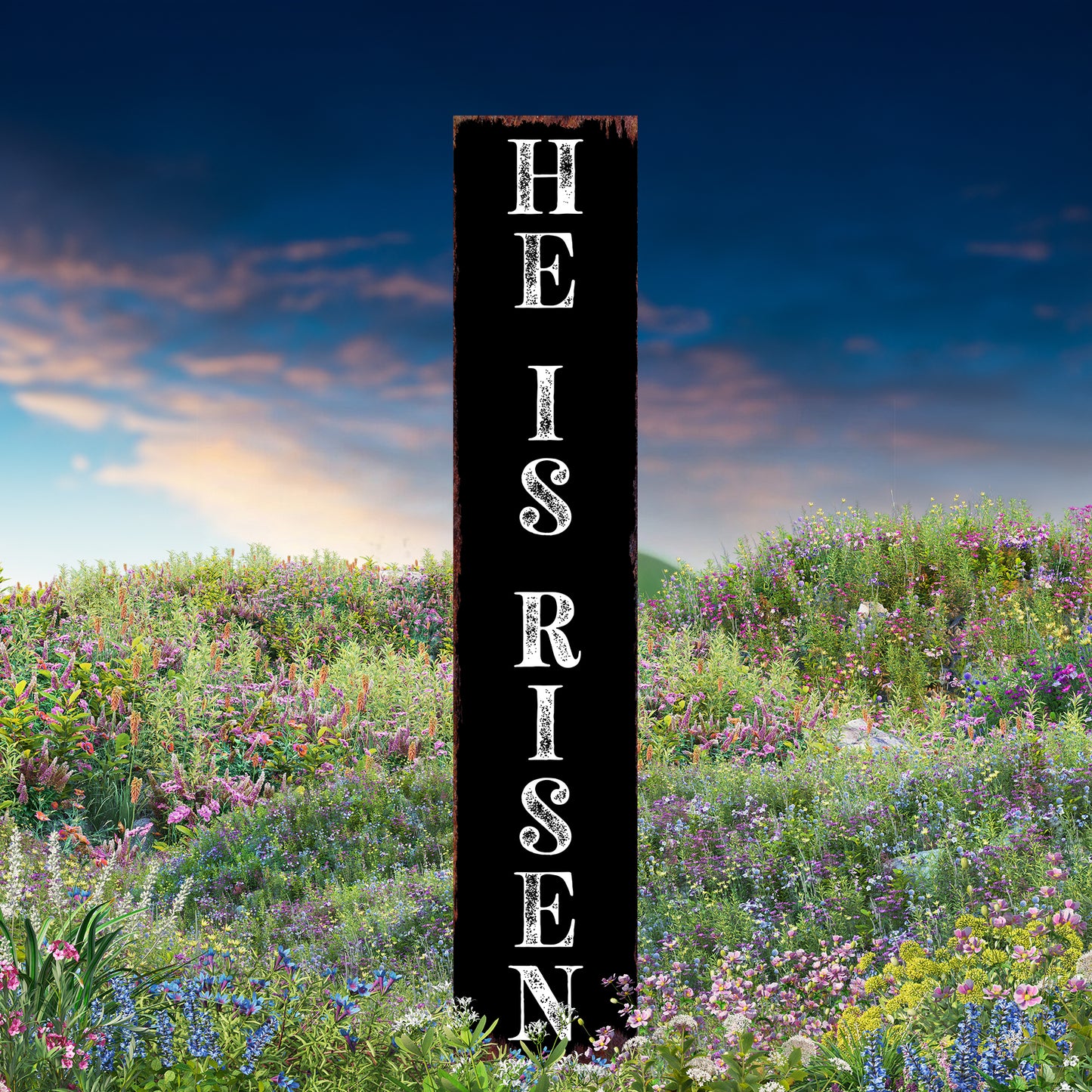 Christian Yard Sign | “He Is Risen” Inspirational Garden Stake | Outdoor Easter & Faith-Based Porch or Lawn Décor