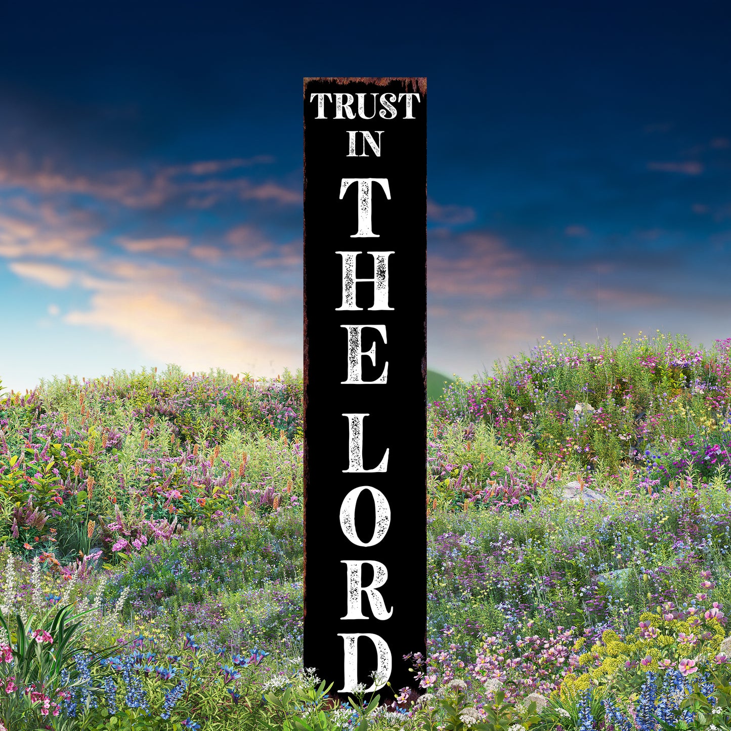 Christian Yard Sign | “Trust in the Lord” Inspirational Garden Stake | Outdoor Faith-Based Porch, Lawn & Garden Décor