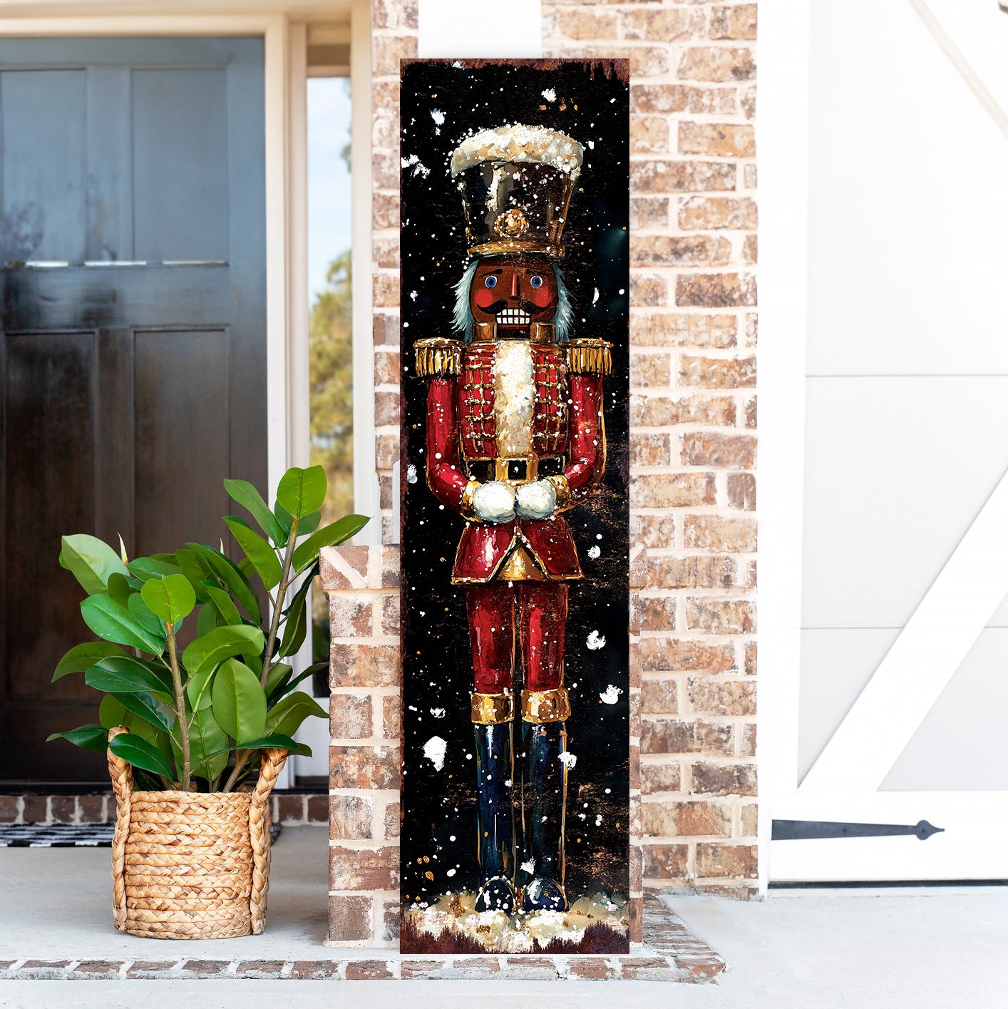 Nutcracker Christmas Porch Sign – Holiday Outdoor Decor