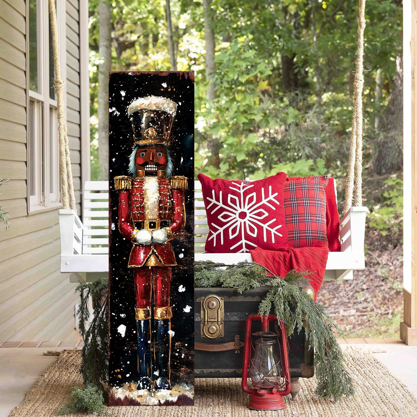 Nutcracker Christmas Porch Sign – Holiday Outdoor Decor