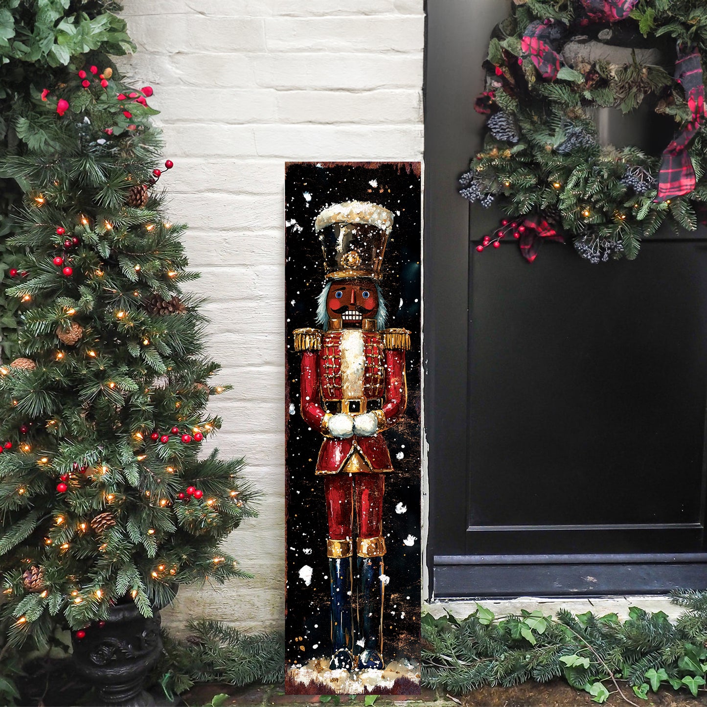 Nutcracker Christmas Porch Sign – Holiday Outdoor Decor