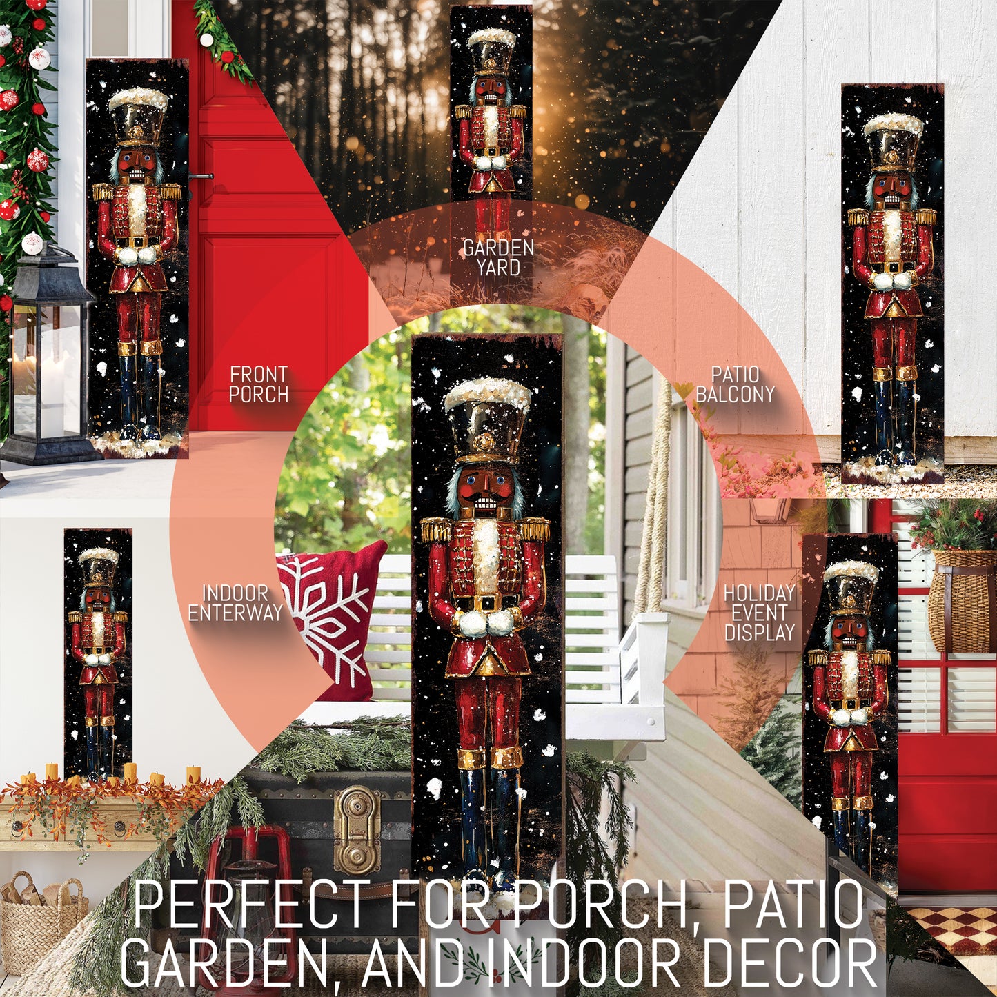 Nutcracker Christmas Porch Sign – Holiday Outdoor Decor