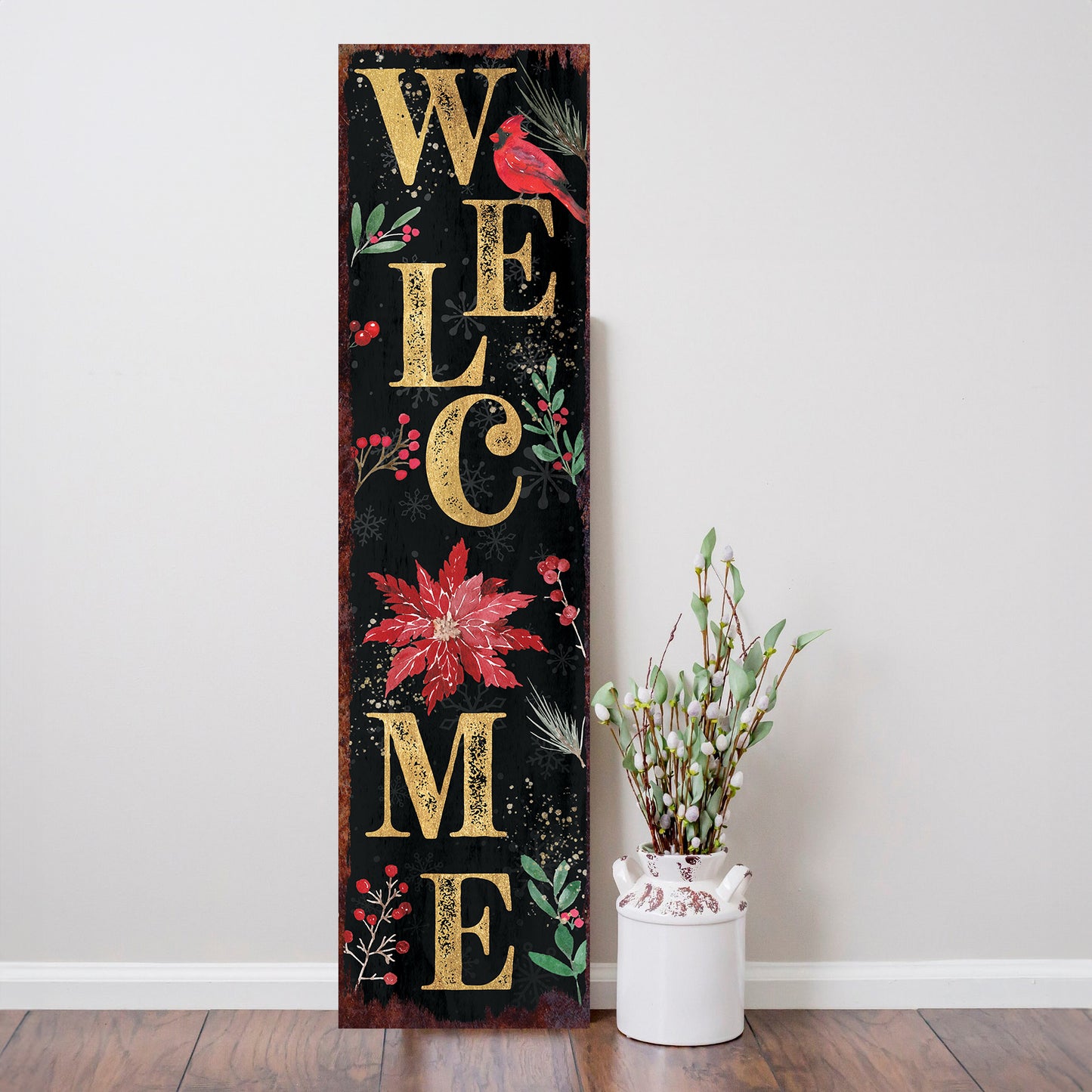 Charming Farmhouse Christmas Porch Sign | Festive Outdoor Welcome Decor