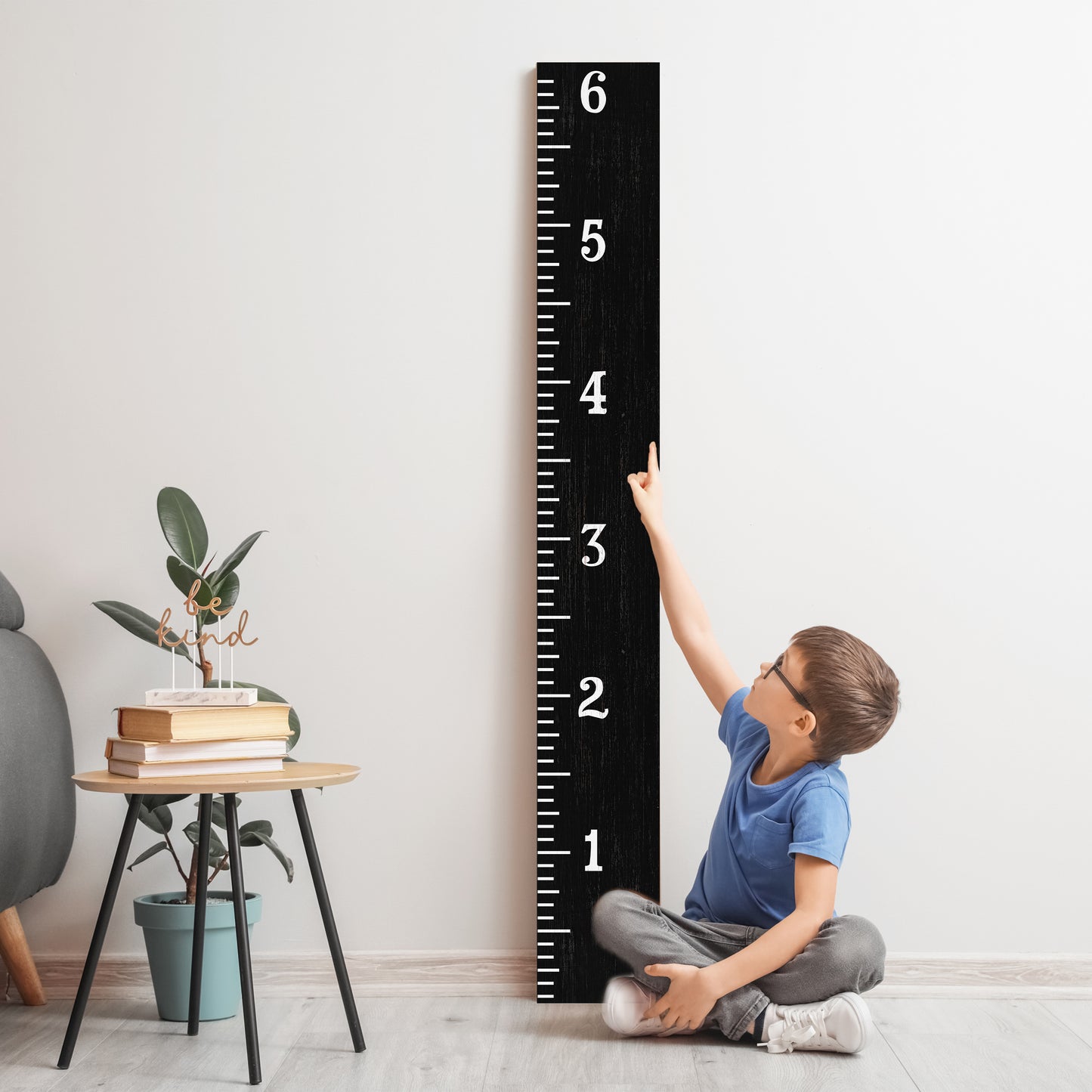 6ft Growth Chart Ruler - Playroom Decor, Wall Ruler, Wood Growth Chart, Nursery Decor Signs, Kids Wall Art, Toddler Bedroom - Wall Ruler