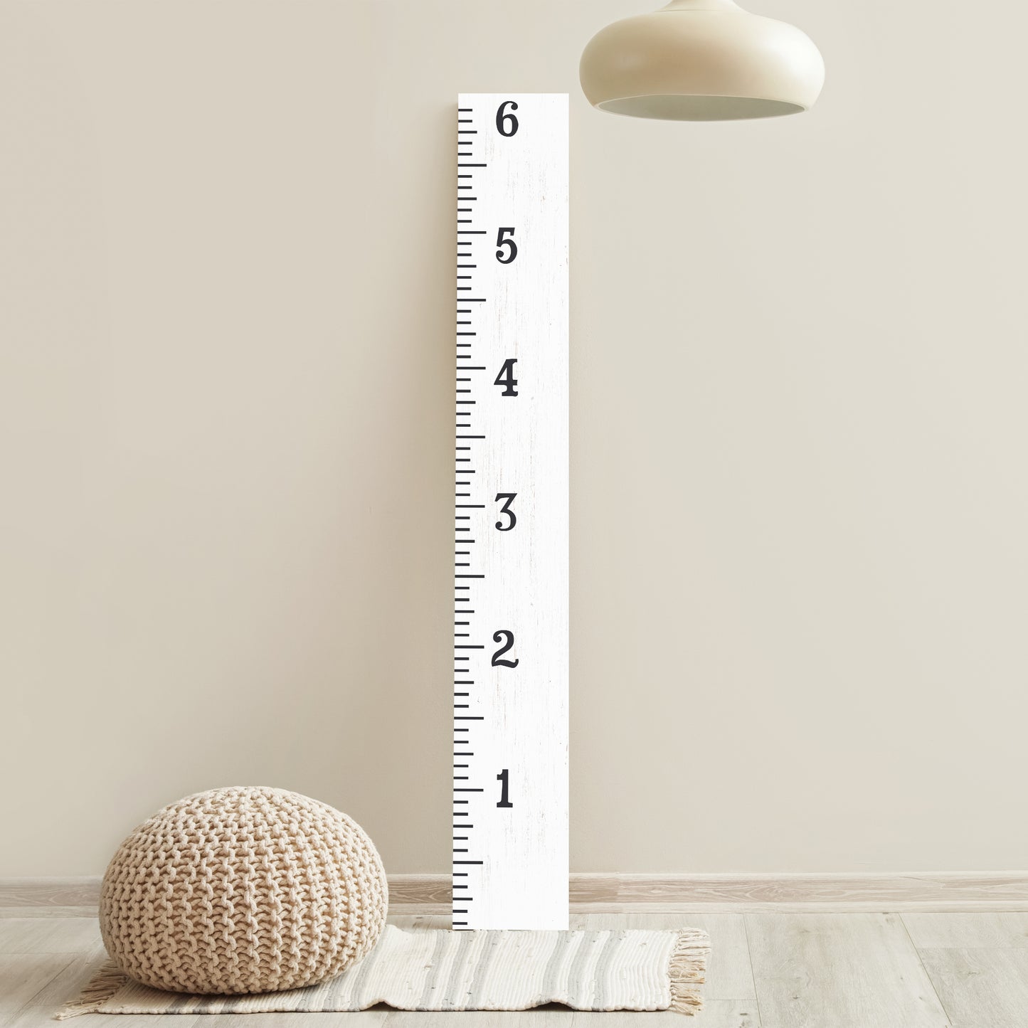 6ft White Growth Chart Ruler - Playroom Decor, Wall Ruler, Wood Growth Chart, Nursery Decor Signs, Kids Wall Art, Toddler Bedroom