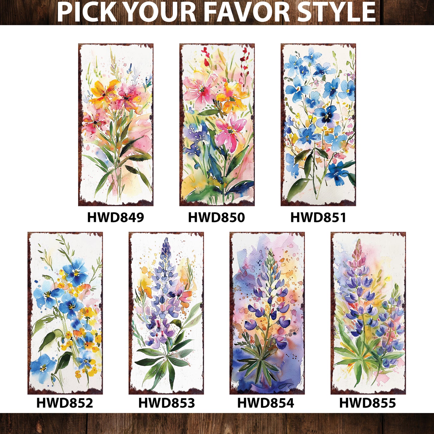 26in Spring Garden Stake | Watercolor Floral Decor | Perfect for Outdoor Decor, Yard Art, and Garden Decorations | Multi Patterns Available