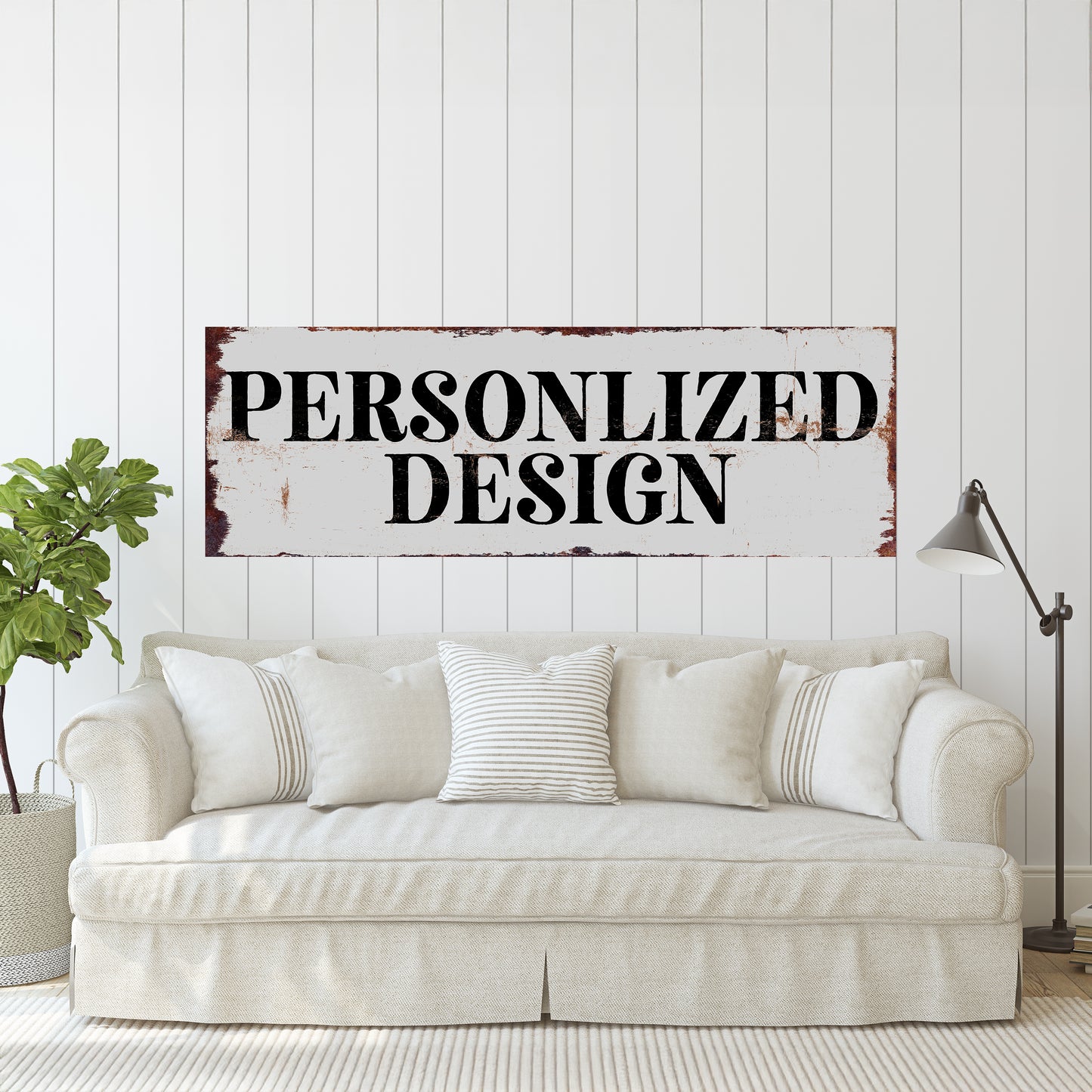 Custom Farmhouse Wall Sign – Personalized Rustic Decor for Home or Entryway