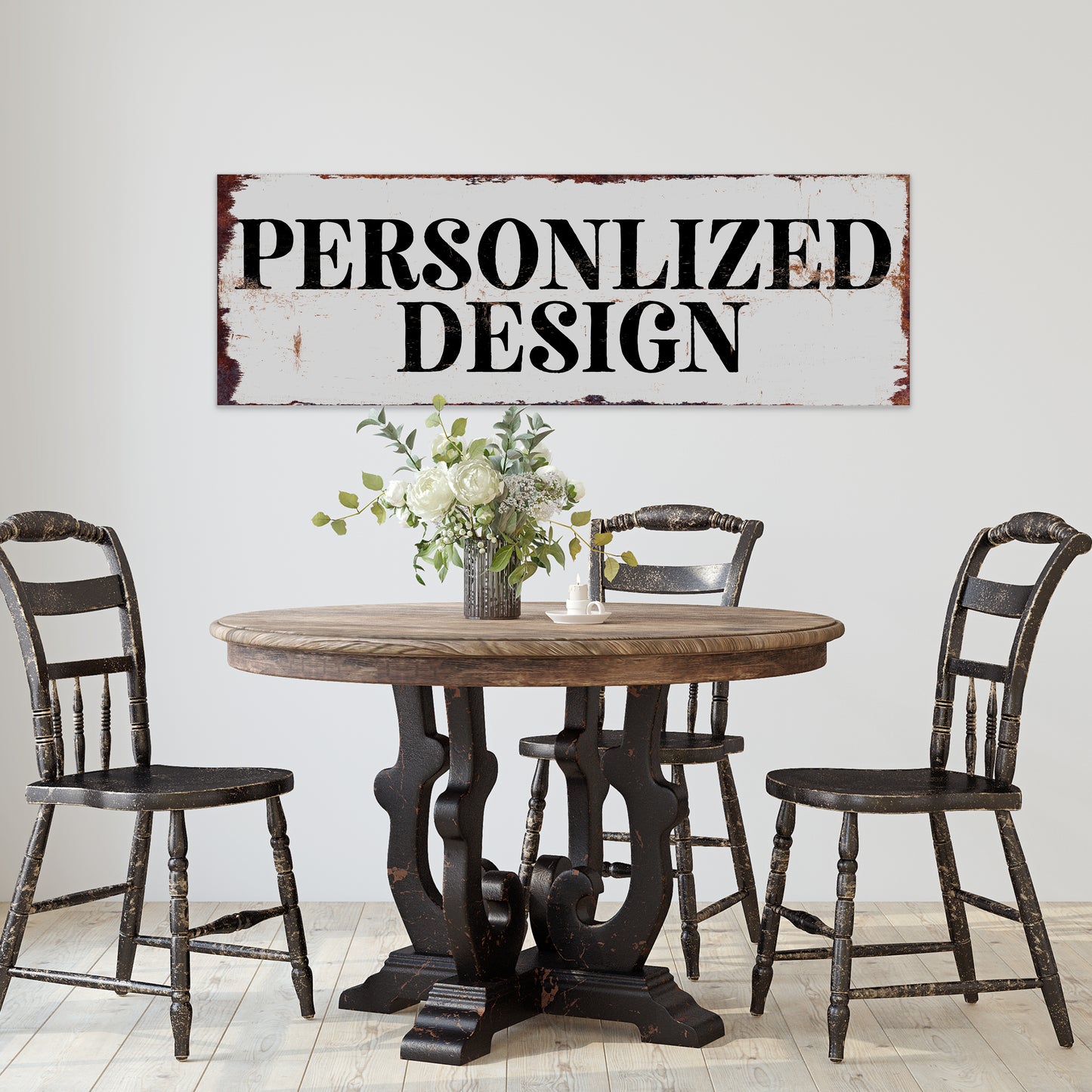Custom Farmhouse Wall Sign – Personalized Rustic Decor for Home or Entryway