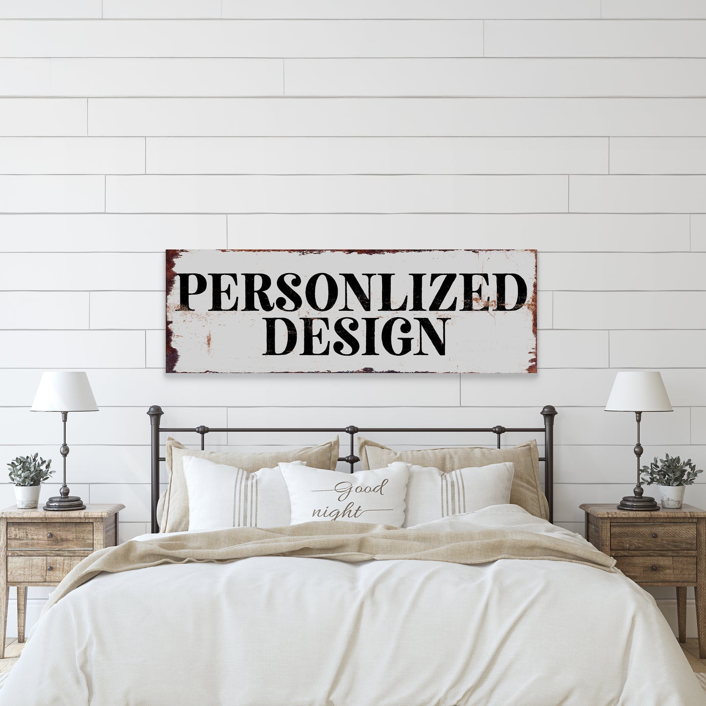 Custom Farmhouse Wall Sign – Personalized Rustic Decor for Home or Entryway