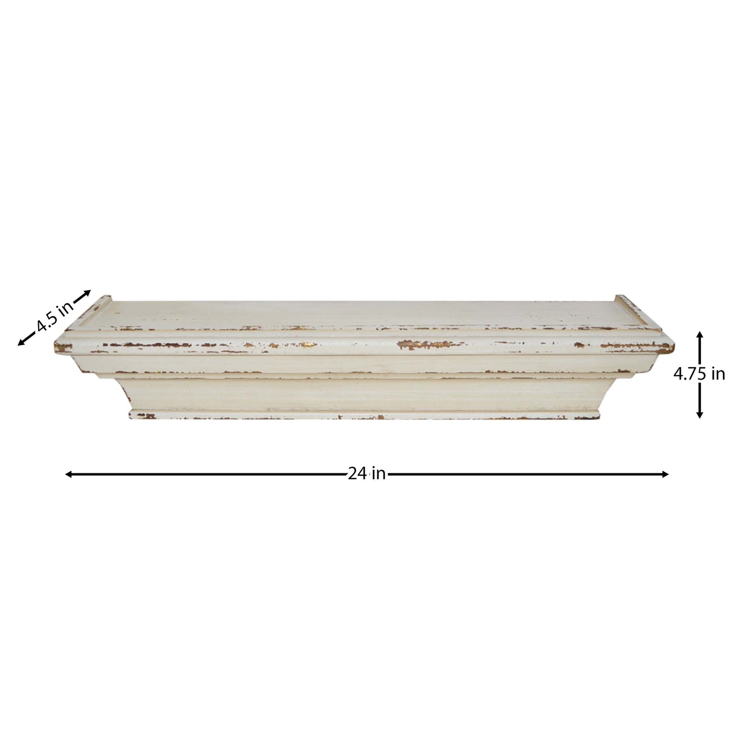 Cheyenne Wall-Mount Display Shelf, Wall Shelves Organizer for Bedrooms, Hallways, Stairways, Entryways, Kitchens, and Bathrooms