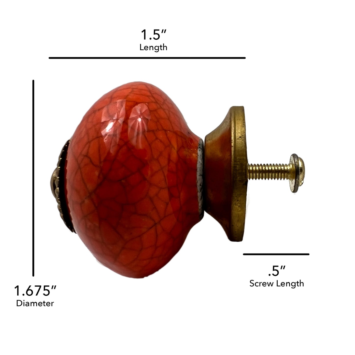 Ceramic Ball Cabinet Knobs 6 Pack Knobs for Cabinets and Drawers, Closet Door Knobs, Drawer Pulls and Knobs with Mounting Screws