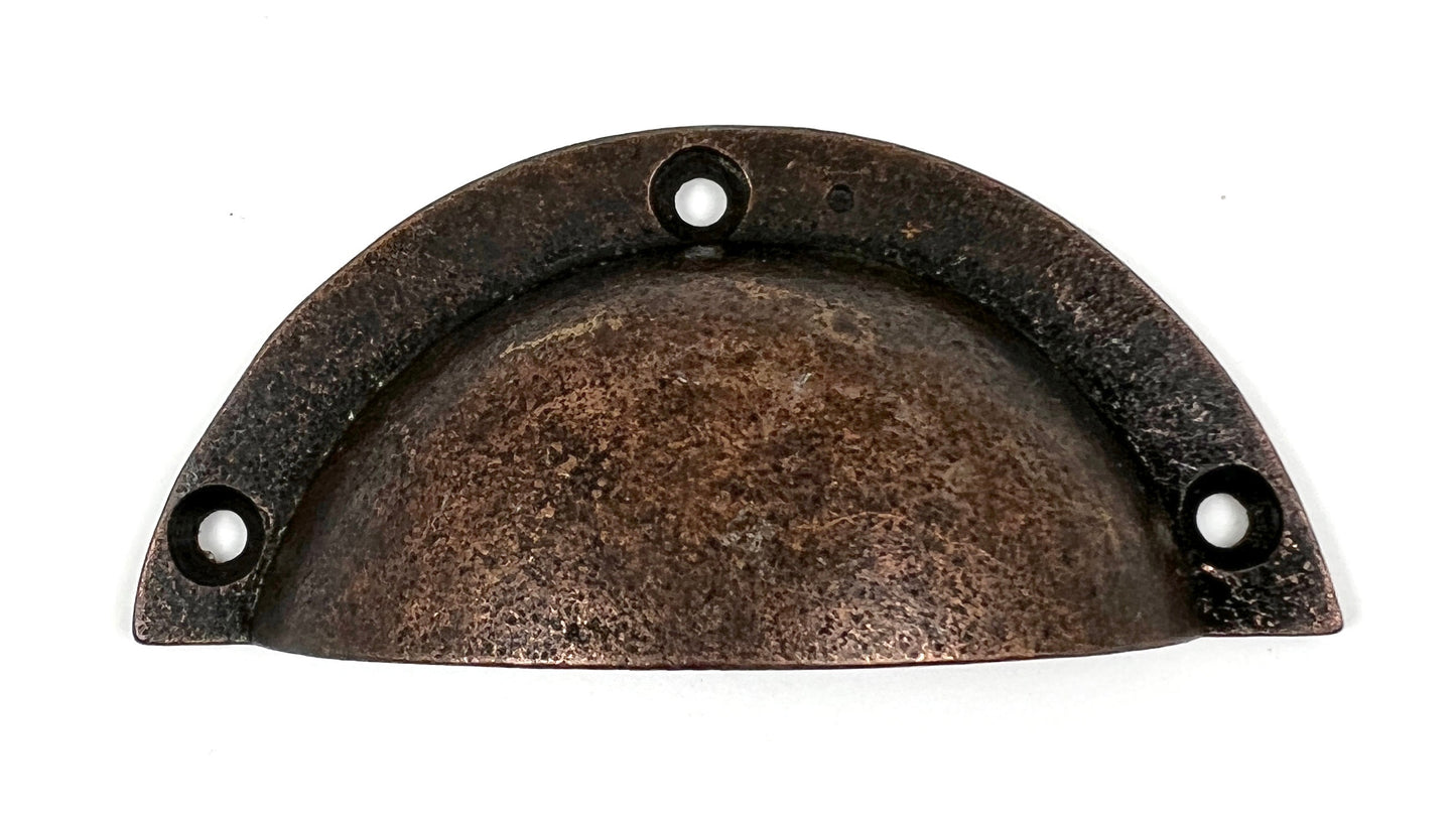 3 In Metal Half Moon Drawer Pull Bronze Set of 6, Kitchen Cabinet Knobs Dresser Knobs Drawer Knobs Handles