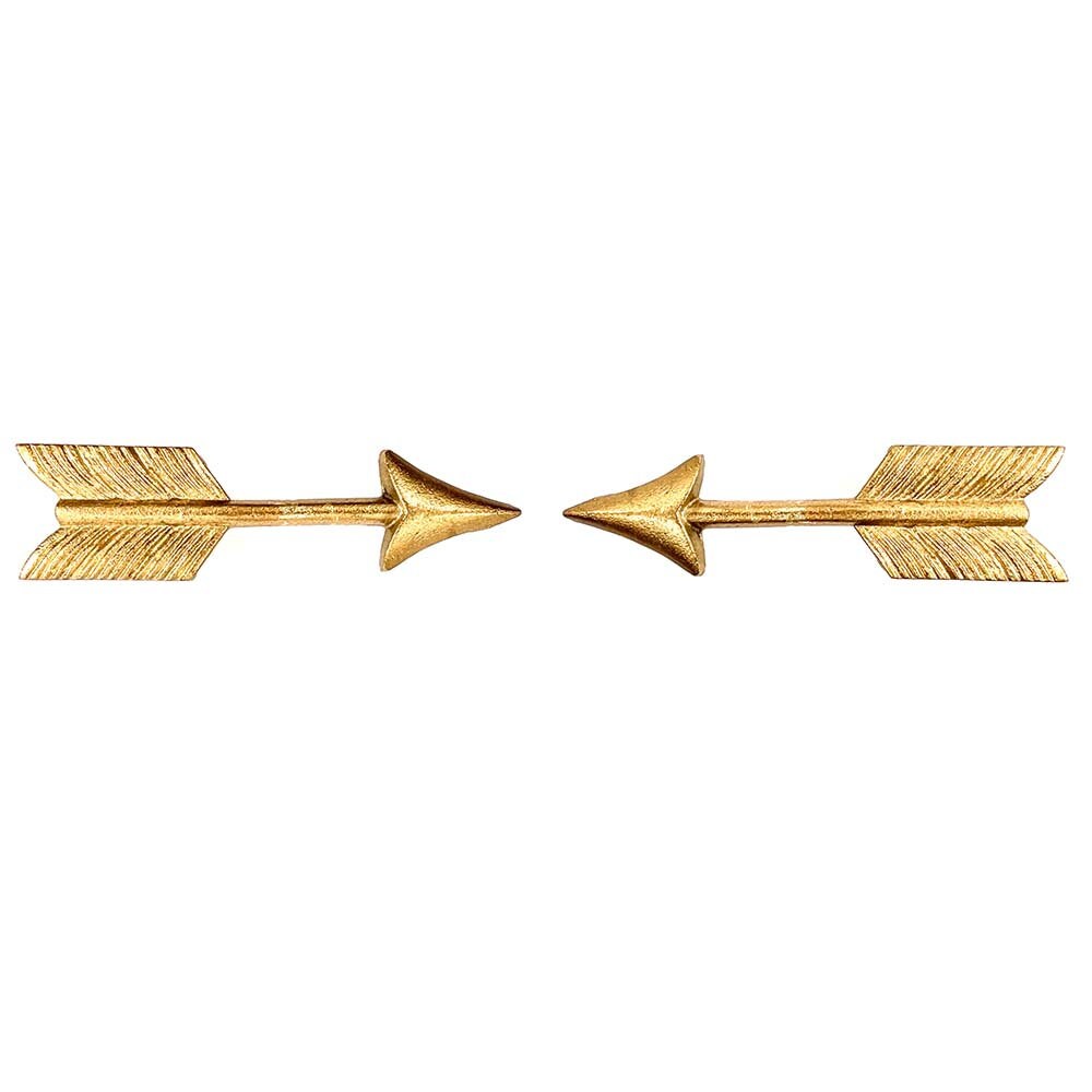 Arrow Drawer Pull Brass Set of 6, Kitchen Cabinet Knobs Dresser Knobs Drawer Knobs Handles