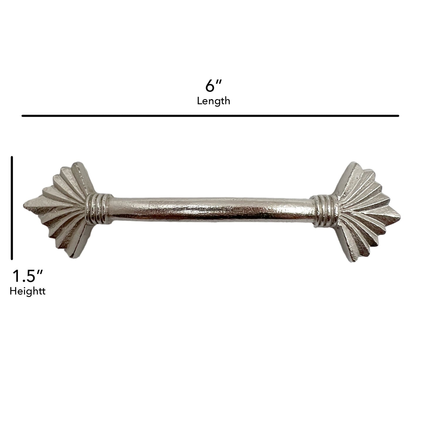 3.5 In Metal Drawer Handle Pull Nickel Set of 6, Kitchen Cabinet Knobs Dresser Knobs Drawer Knobs Handles