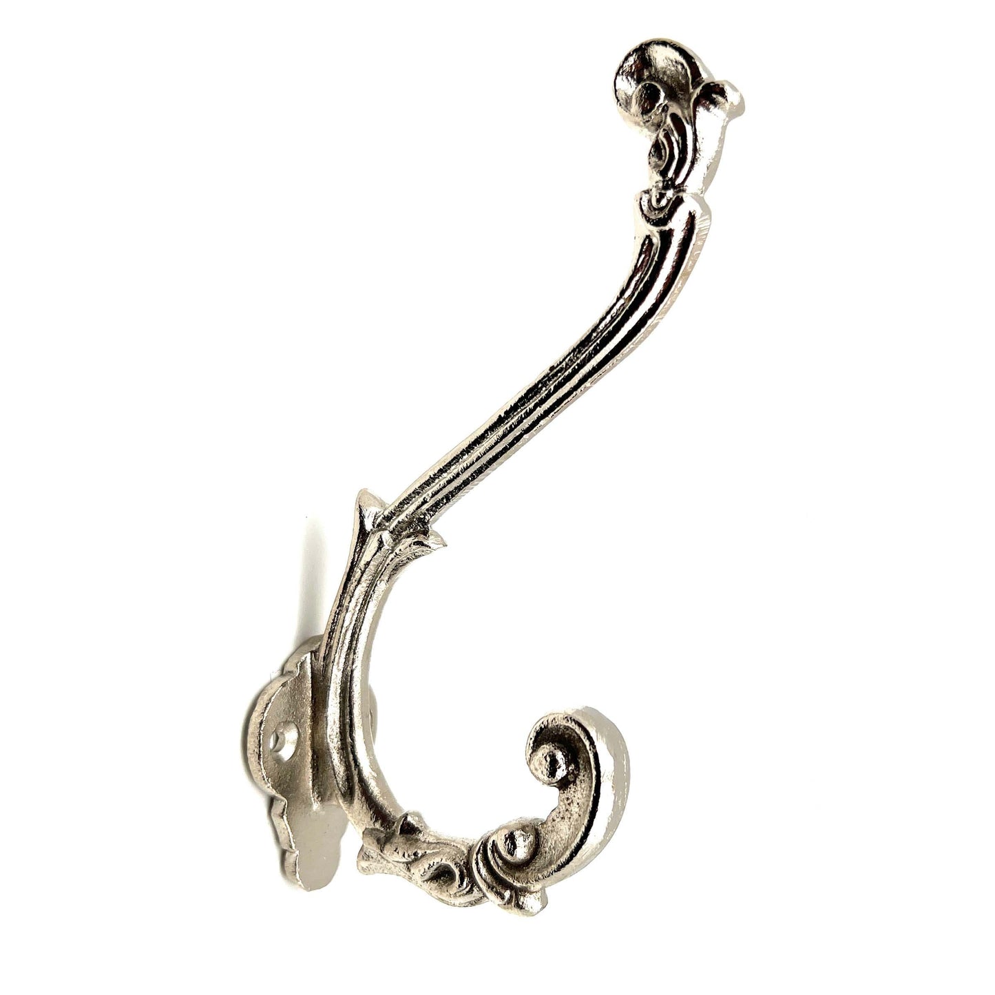 Metal Baroque Wall Hook Nickel Set of 6 , Kitchen Cabinet Knobs Dresser Knobs Drawer Knobs Handles