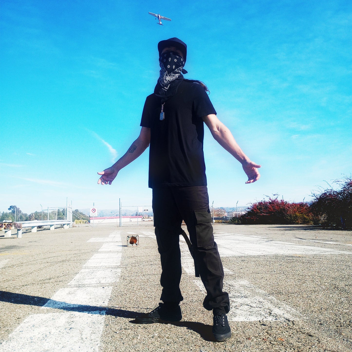 Black Cyberpunk Tech wear Cargo Pants Streetwear Joggers