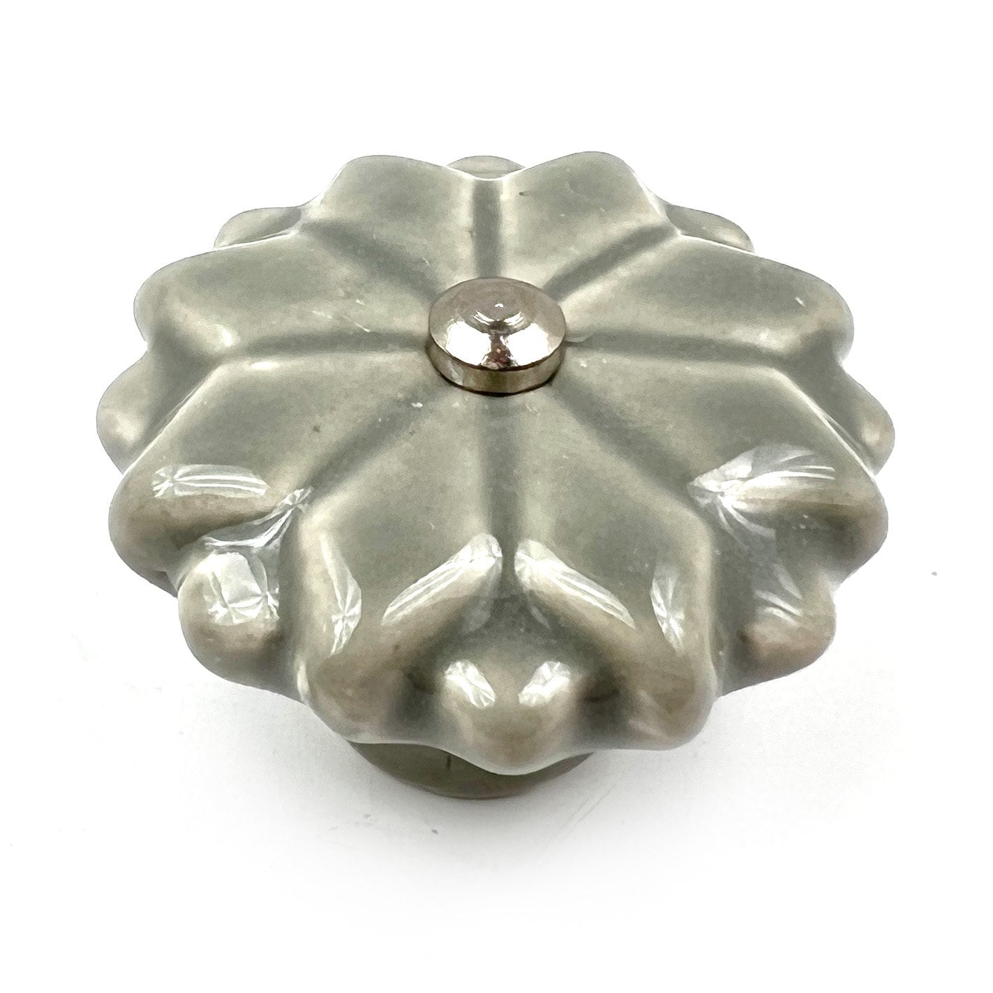 Ceramic Starburst Cabinet Knobs 6 Pack Knobs for Cabinets and Drawers, Closet Door Knobs, Drawer Pulls and Knobs with Mounting Screws
