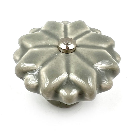 Ceramic Starburst Cabinet Knobs 6 Pack Knobs for Cabinets and Drawers, Closet Door Knobs,  Drawer Pulls and Knobs with Mounting Screws