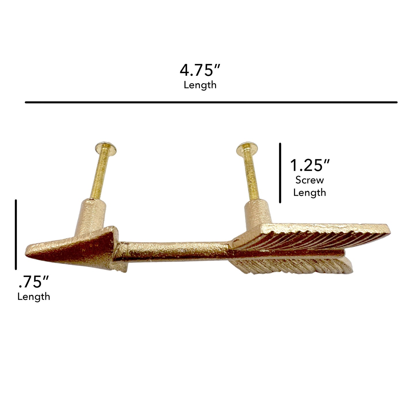 Arrow Drawer Pull Brass Set of 6, Kitchen Cabinet Knobs Dresser Knobs Drawer Knobs Handles