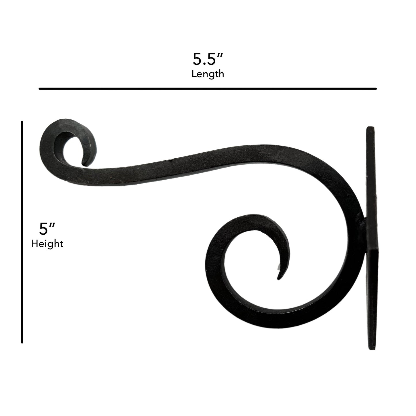 Wrought Iron Scroll Hook Set of 6, Kitchen Cabinet Knobs Dresser Knobs Drawer Knobs Handles