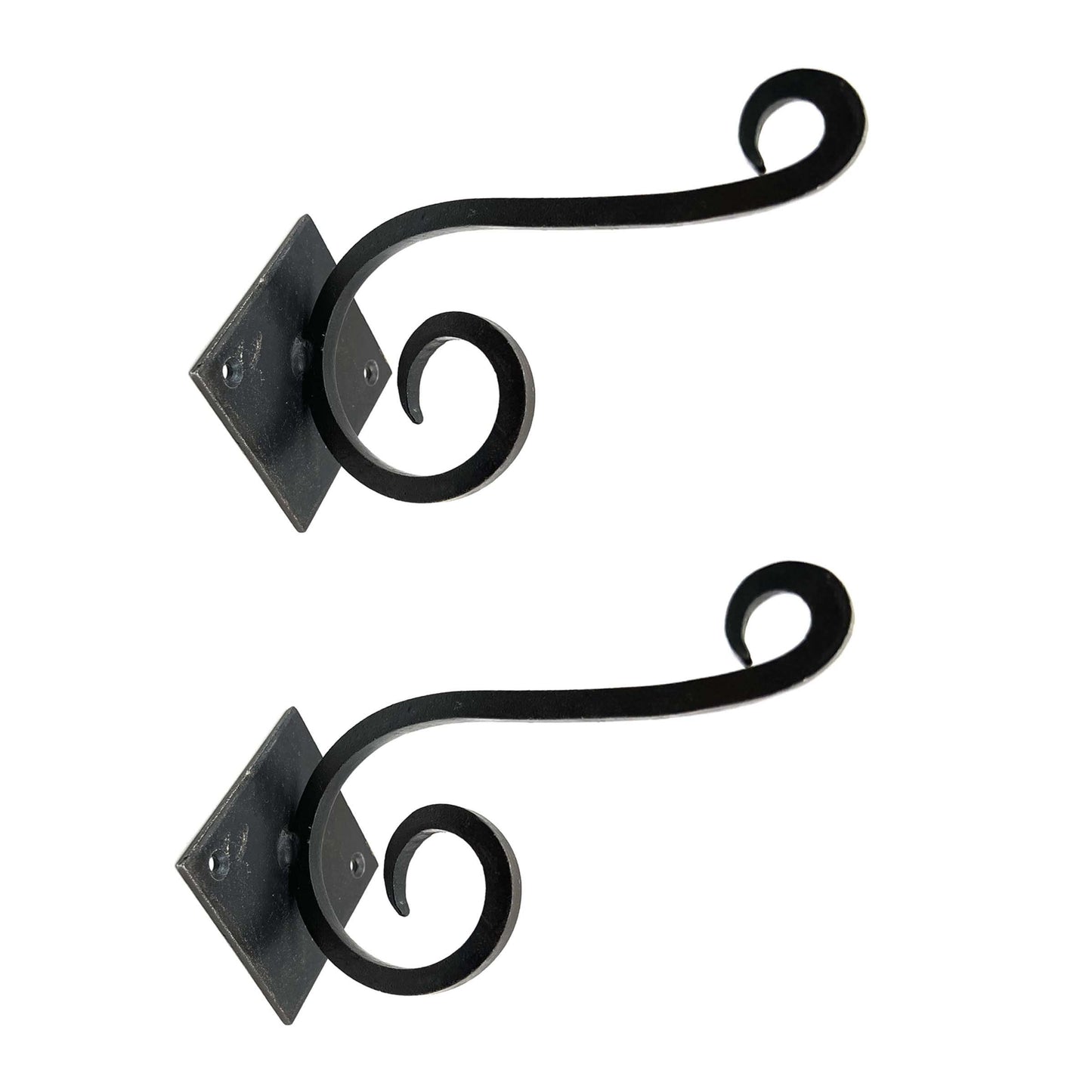 Wrought Iron Scroll Hook Set of 6, Kitchen Cabinet Knobs Dresser Knobs Drawer Knobs Handles