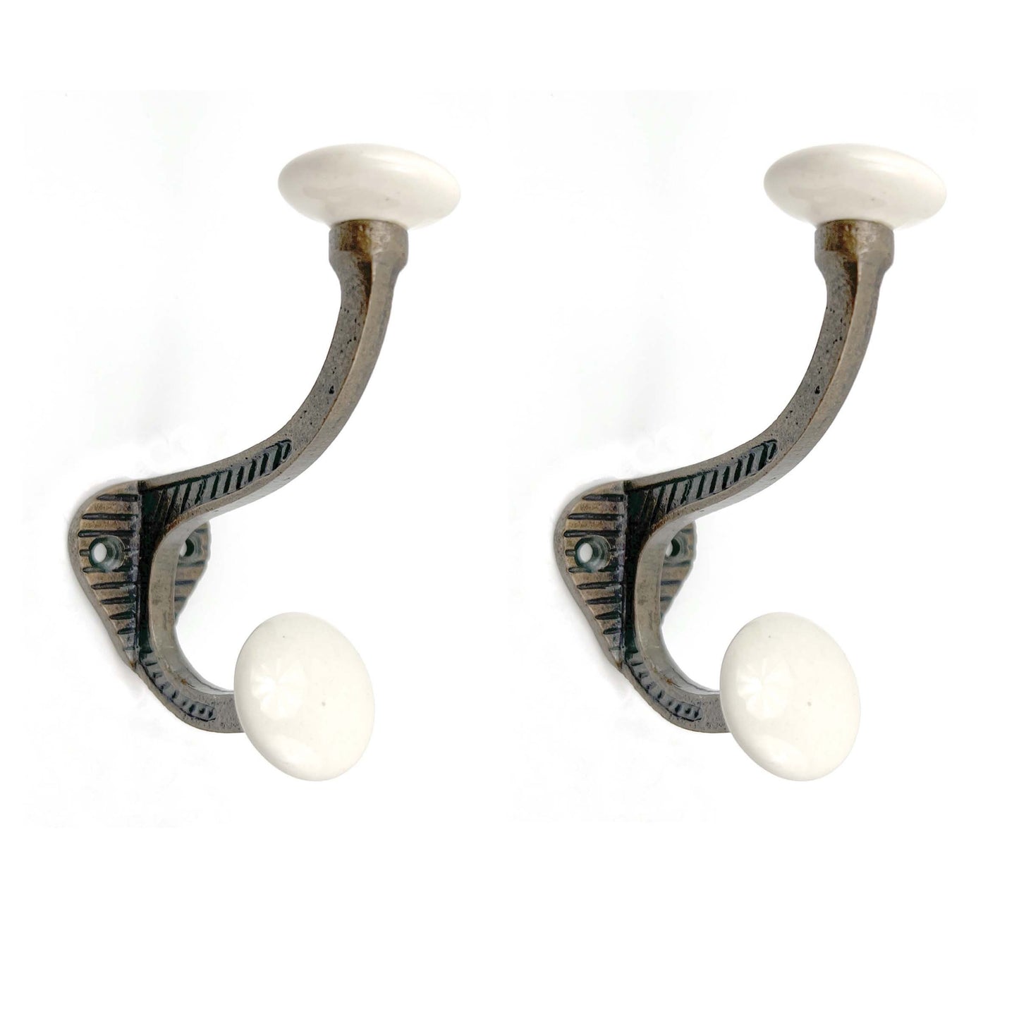 Metal Farm House Wall Hook Bronze Set of 6, Kitchen Cabinet Knobs Dresser Knobs Drawer Knobs Handles