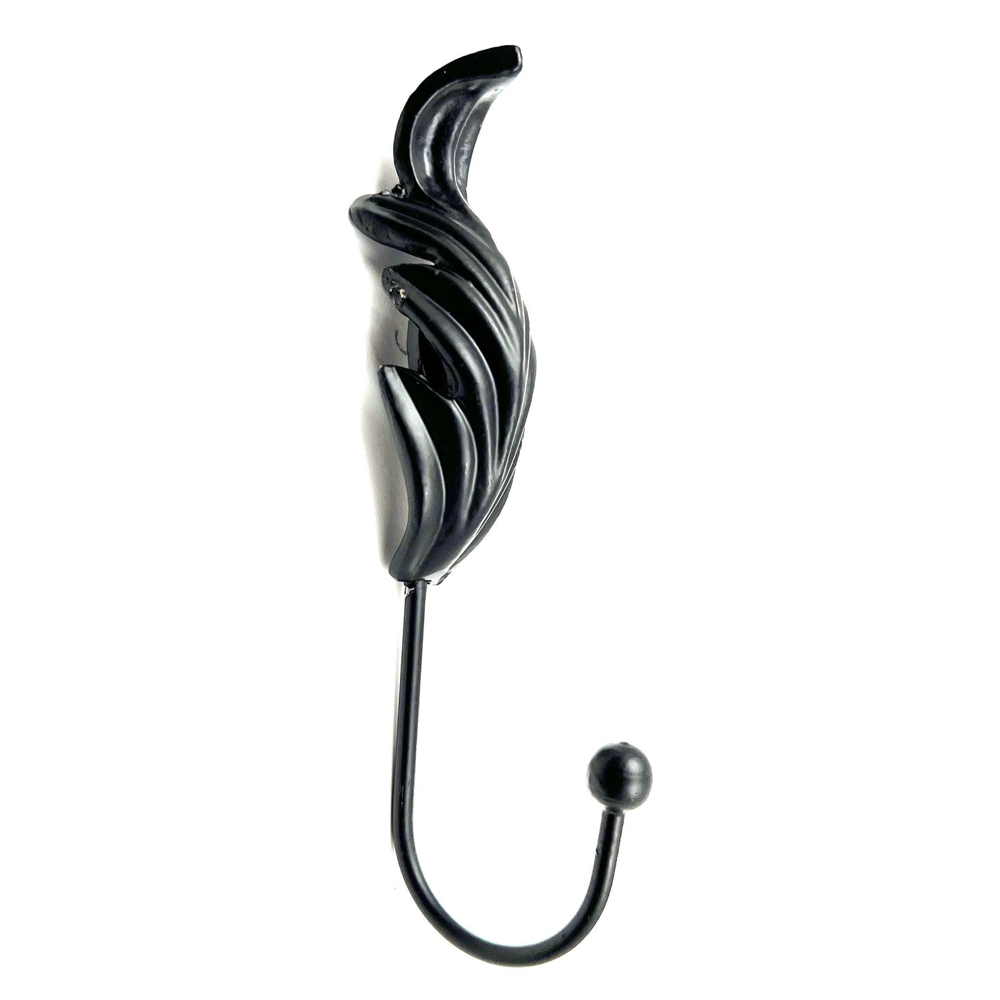 Metal Feather Wall Hook Black Set of 6, Kitchen Cabinet Knobs Dresser Knobs Drawer Knobs Handles