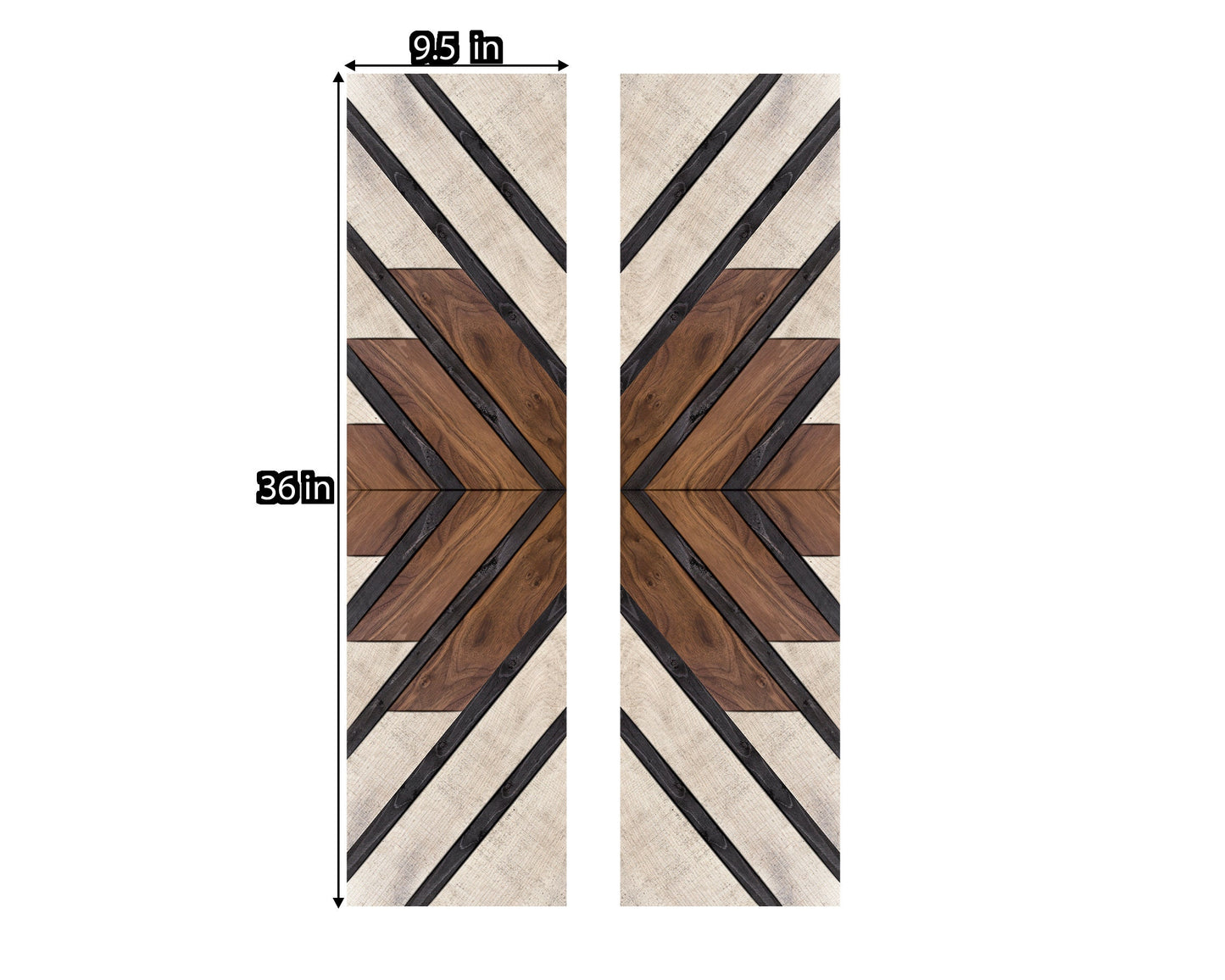 36in Wall Decor Wooden Art - Geometric Pattern Wood Wall Hanging, Boho Wall Art Prints for Apartment, Bedroom, Living Room