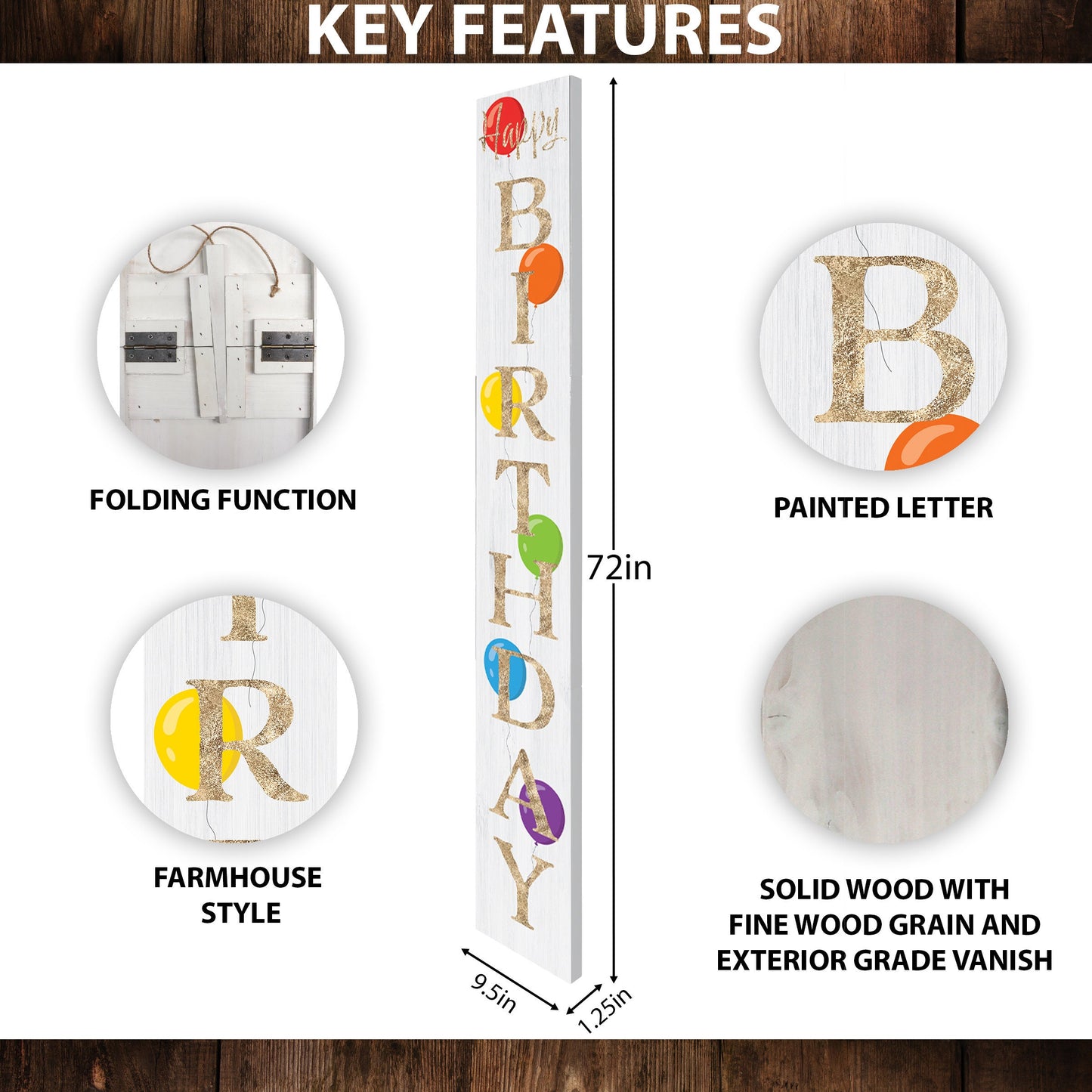 Unique Handmade Wooden Welcome Porch Sign Decorations for Birthdays and Door Hangings