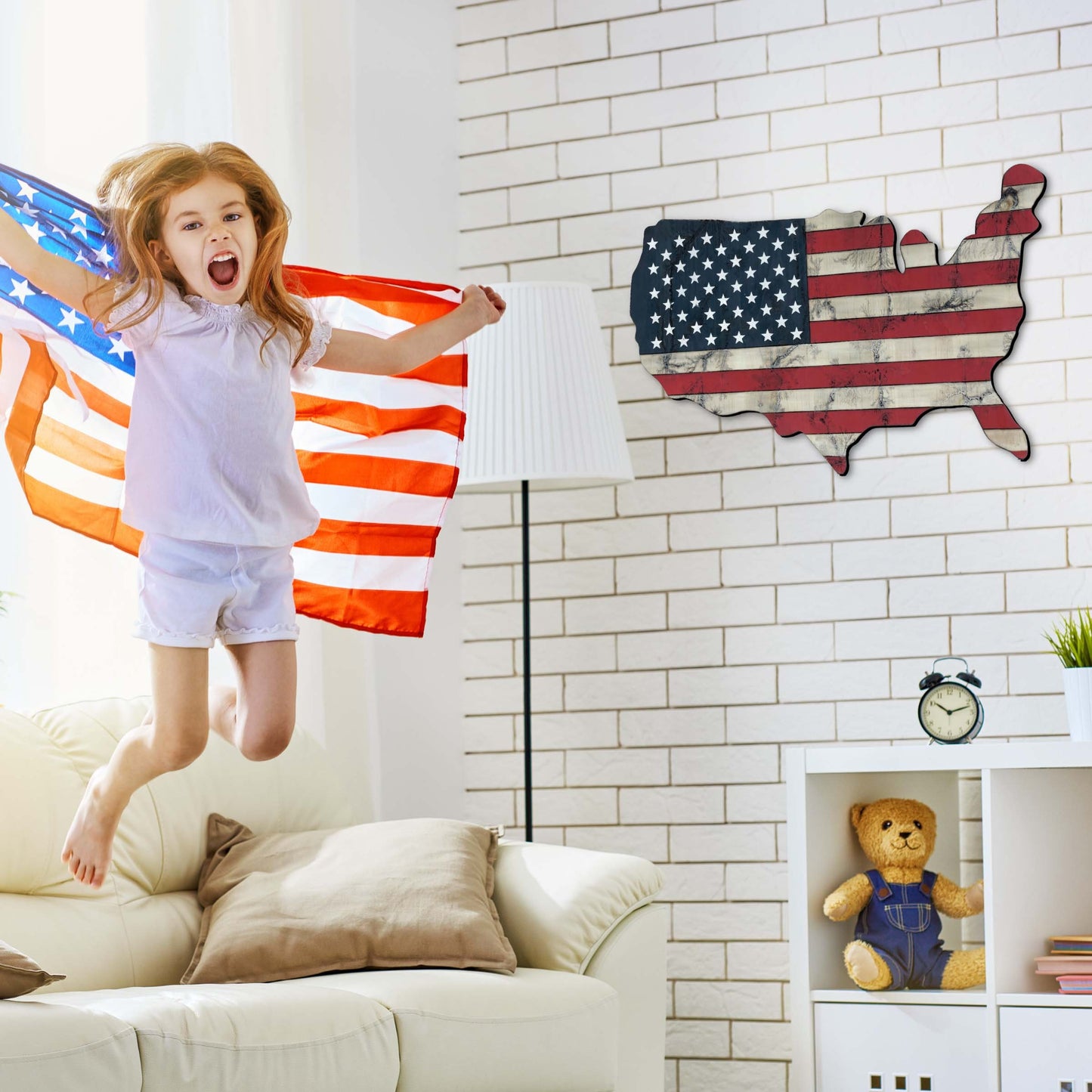 America Wall Sign Decor | 4th of July Rustic Home Decor