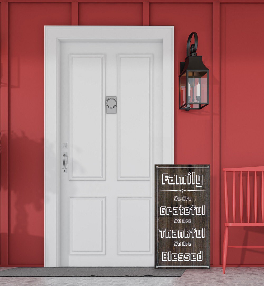 Add a touch of warmth to your home with this charming 36in wooden family sign